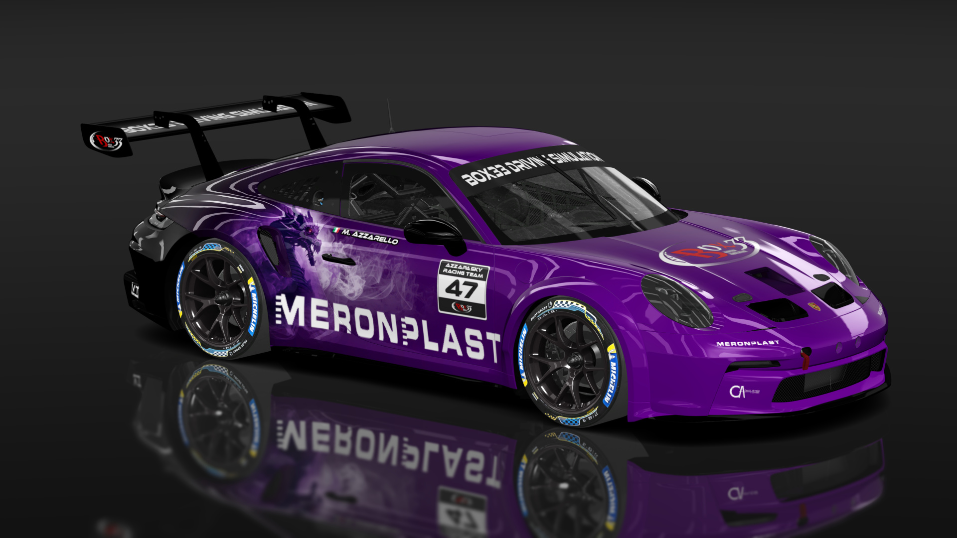 Porsche 911 GT3 Cup 992, skin azzapaskyracingteam_azzarello_47