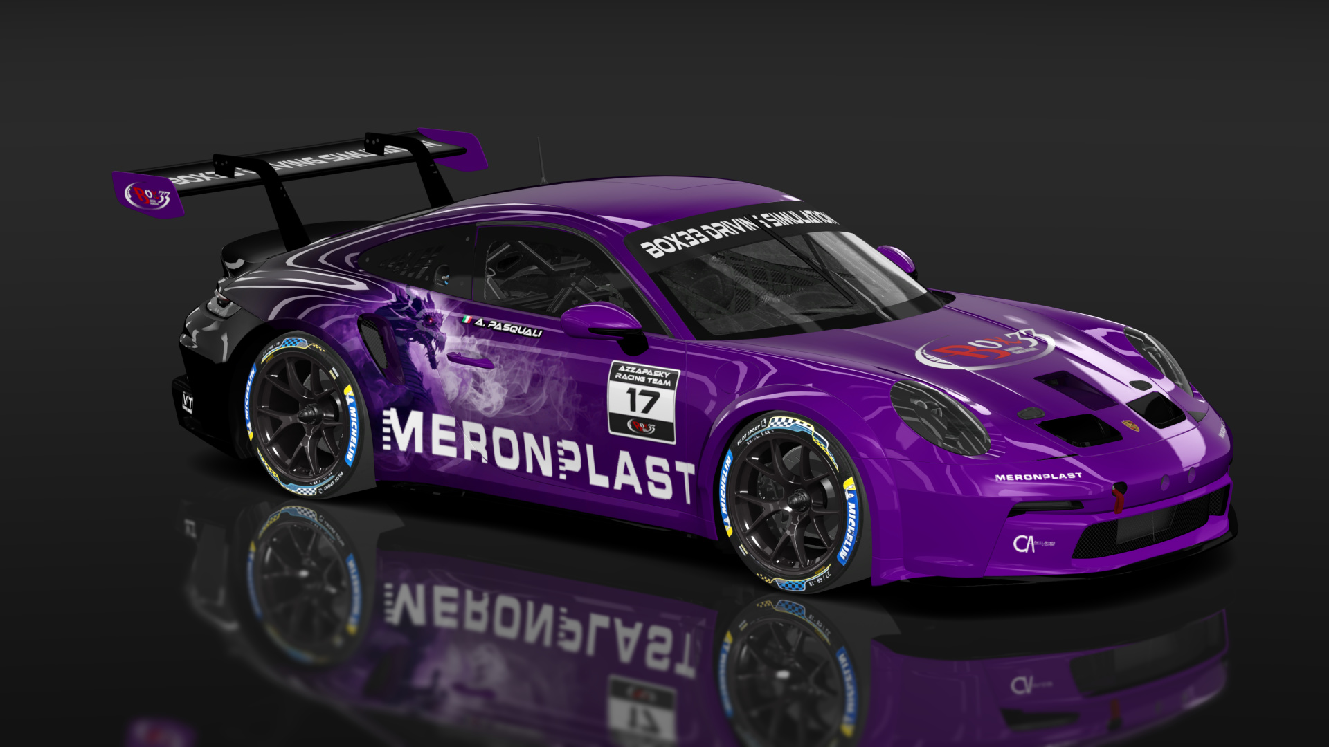 Porsche 911 GT3 Cup 992, skin azzapaskyracingteam_pasquali_17