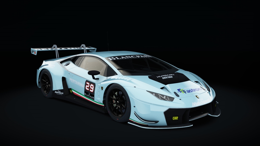 Lamborghini Huracan GT3, skin Racing_BlizzardBlue