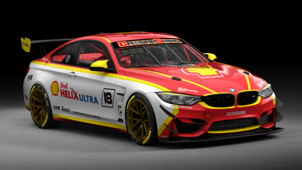 BMW M4 GT4, skin 18Shell