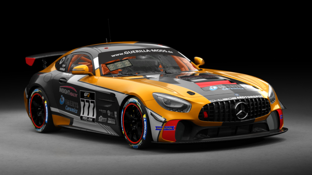 Mercedes AMG GT4, skin gt4_european_series_schwede_777