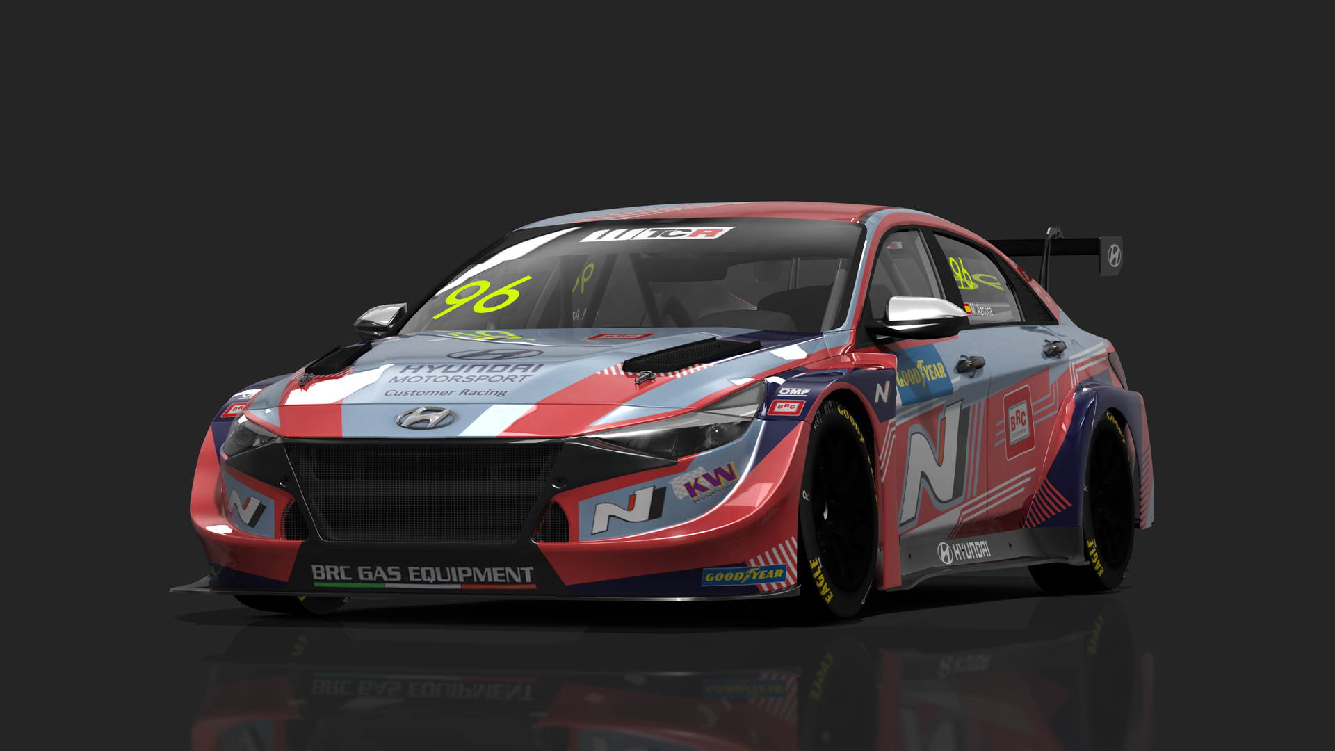 Hyundai Elantra N TCR, skin 96 - Mikel Azcona