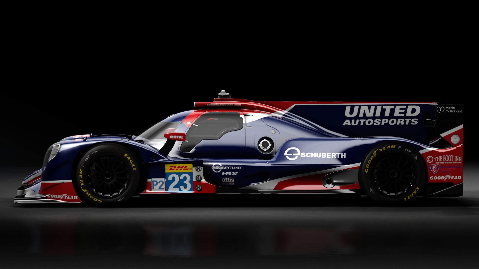 2022 Oreca 07 LMP2, skin 2022 #23 United Autosports WEC