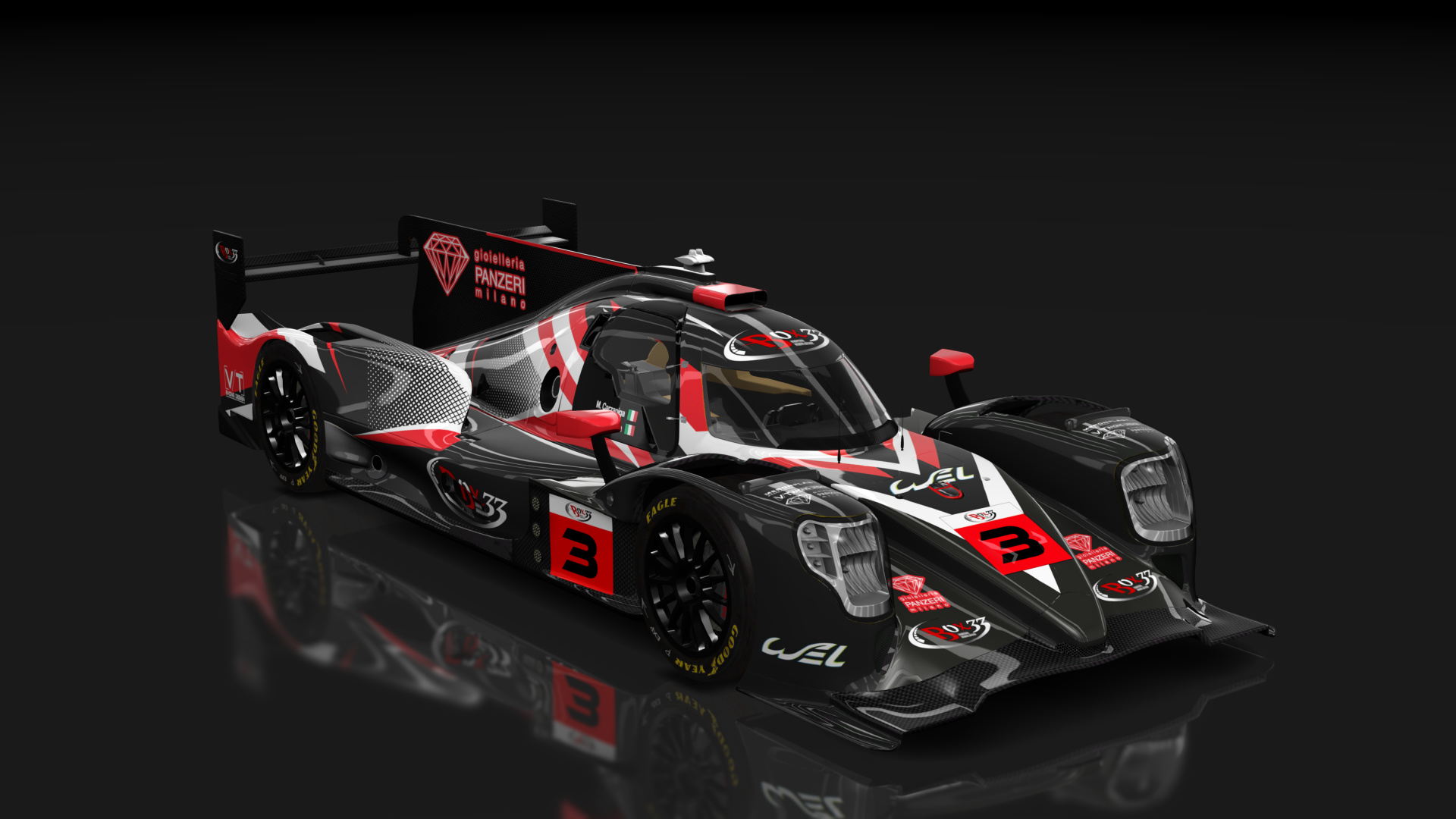 2022 Oreca 07 LMP2, skin BOX33 RACING TEAM