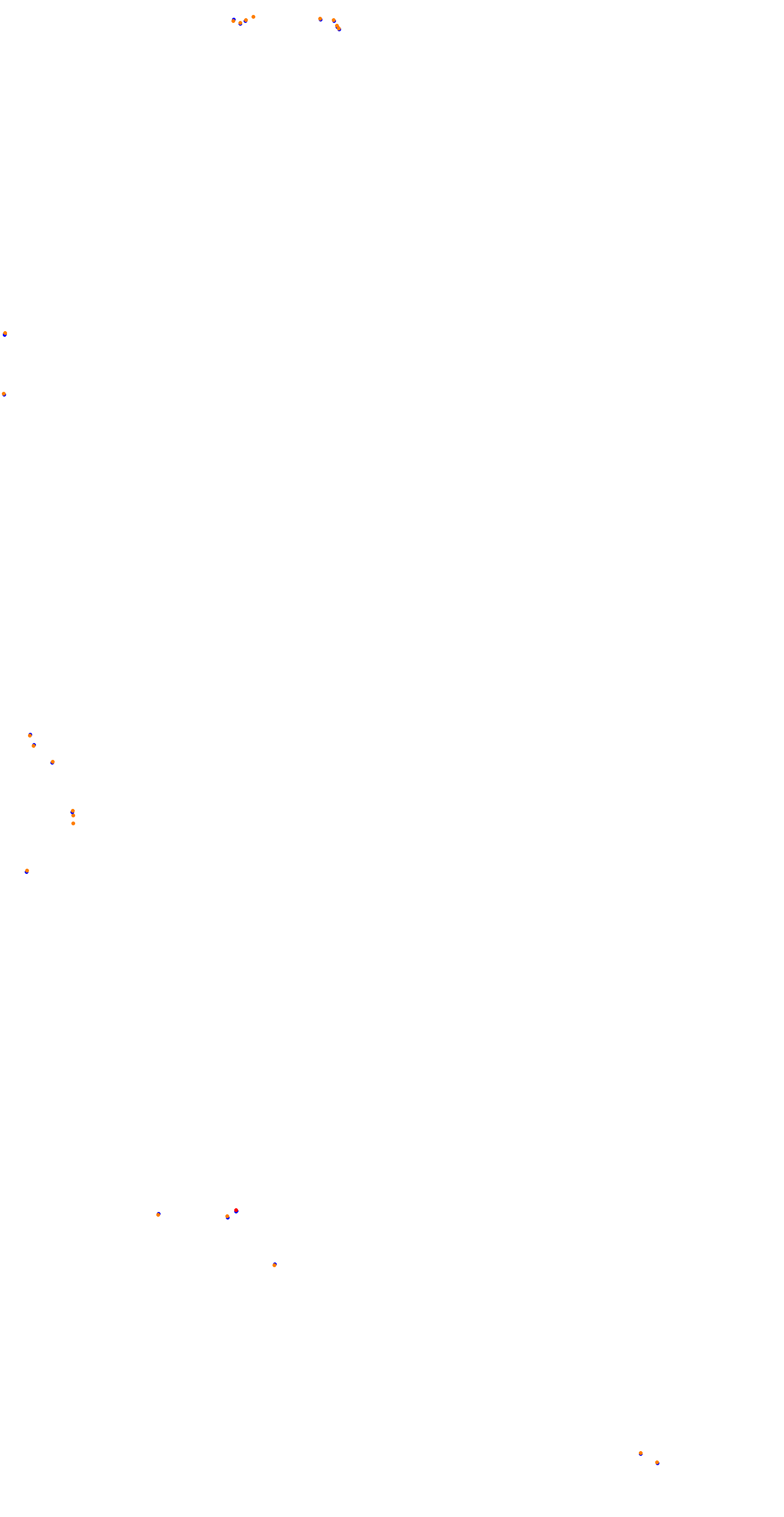 Circuit de la Sarthe (Le Mans) Night collisions