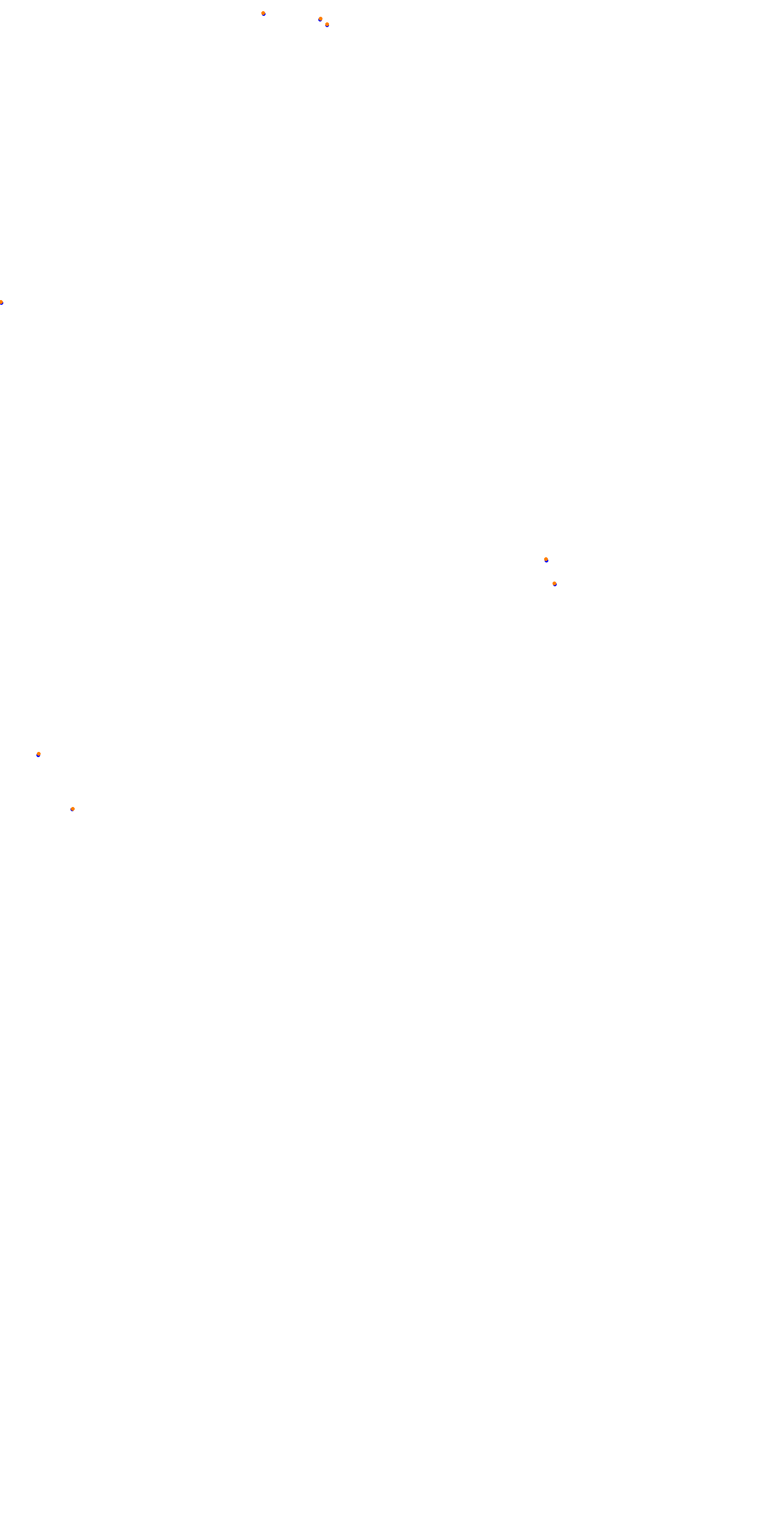 Circuit de la Sarthe (Le Mans) Night collisions