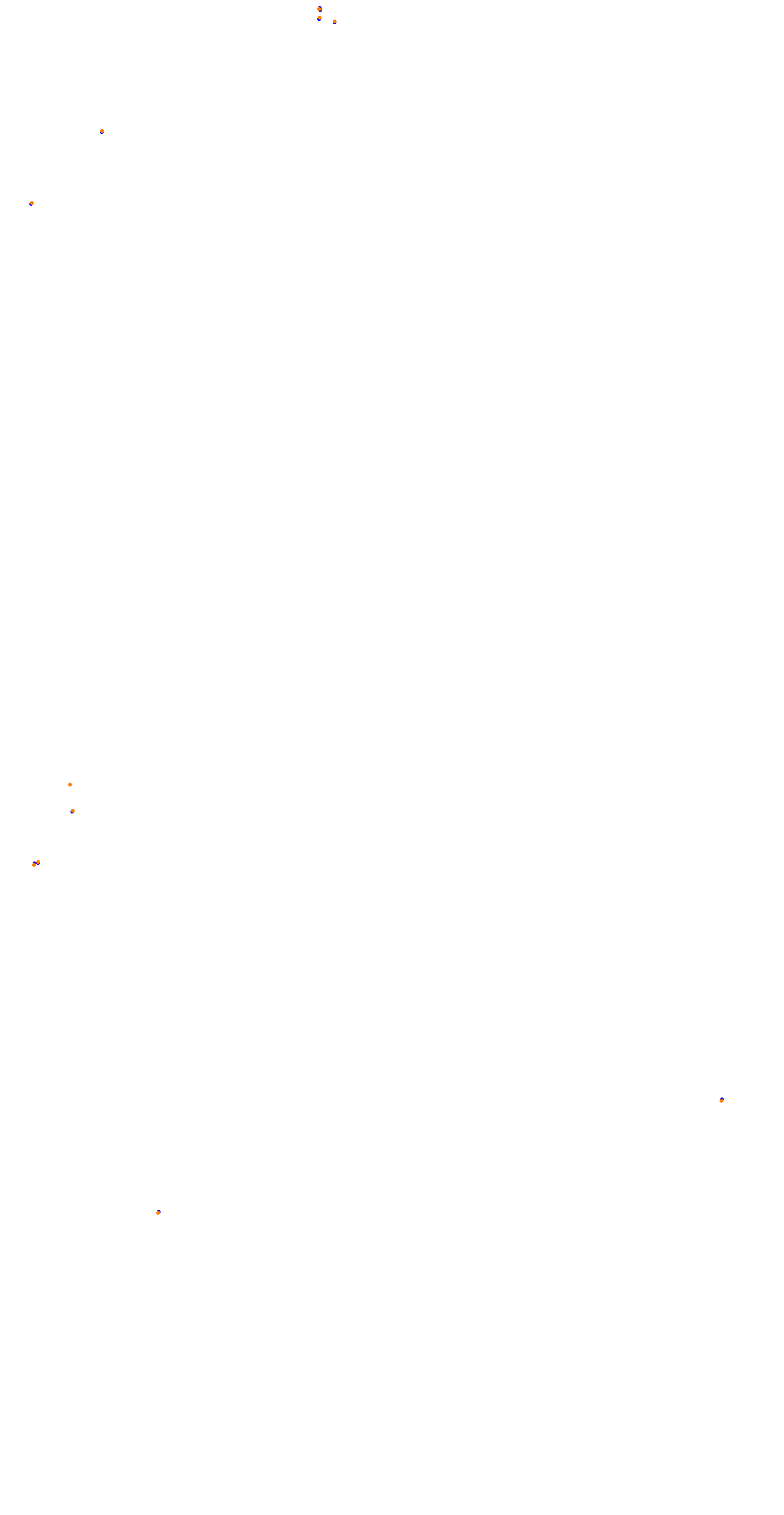 Circuit de la Sarthe (Le Mans) Night collisions