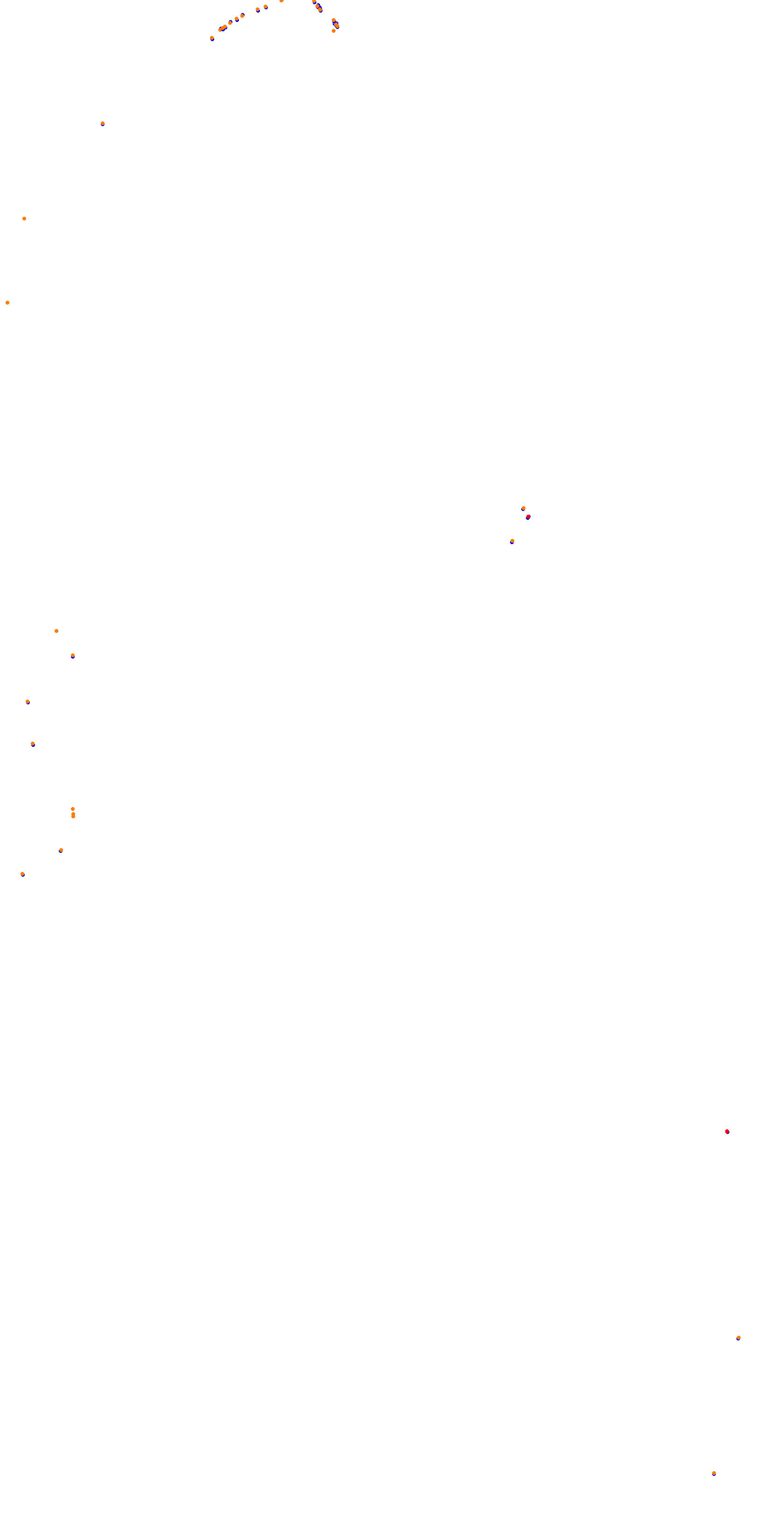 Circuit de la Sarthe (Le Mans) Night collisions