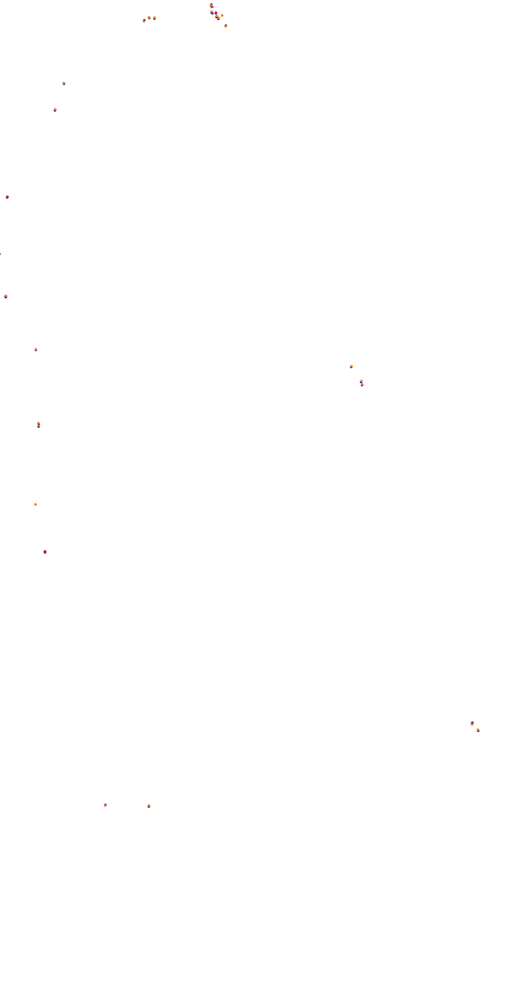 Circuit de la Sarthe (Le Mans) Night collisions