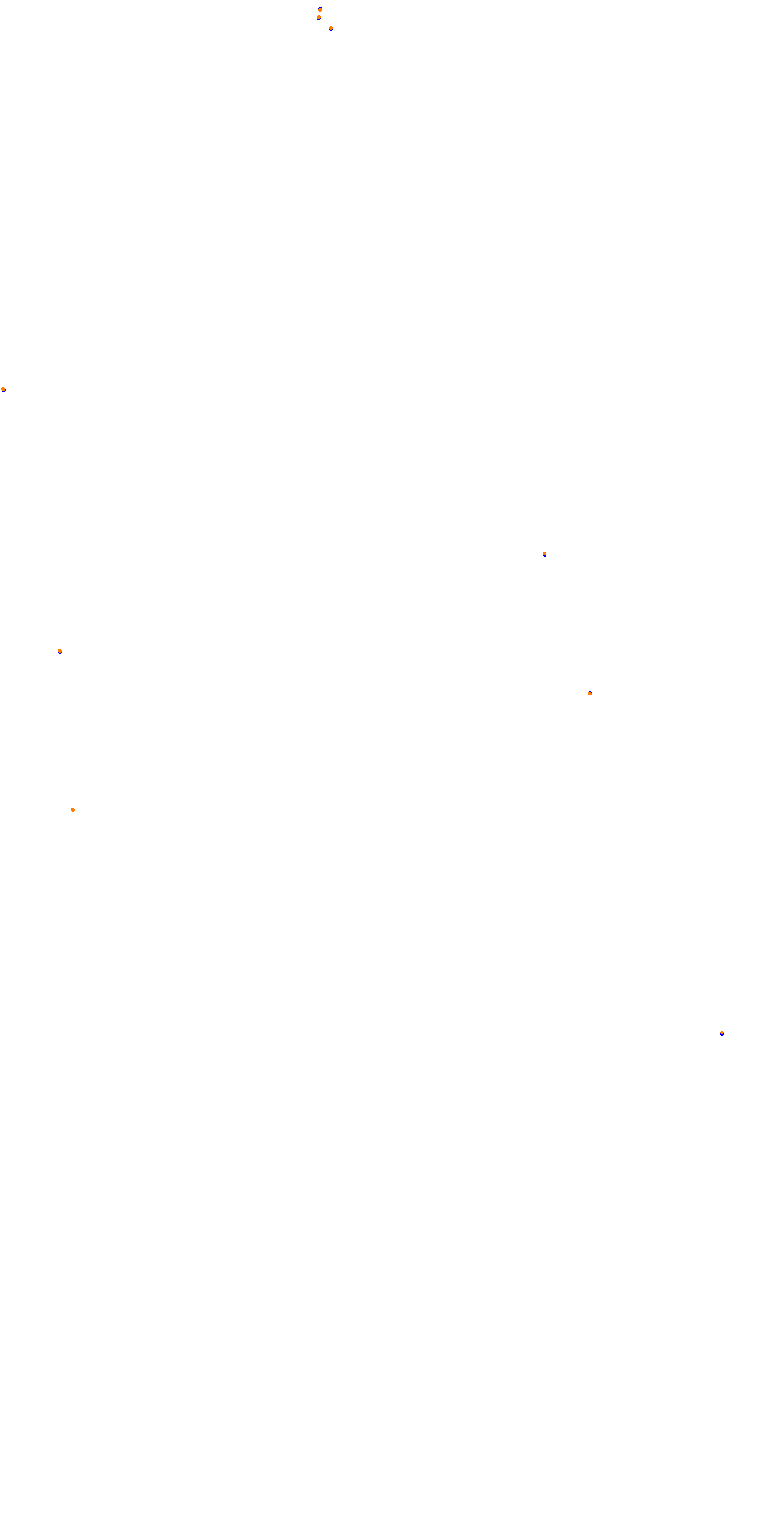 Circuit de la Sarthe (Le Mans) Night collisions