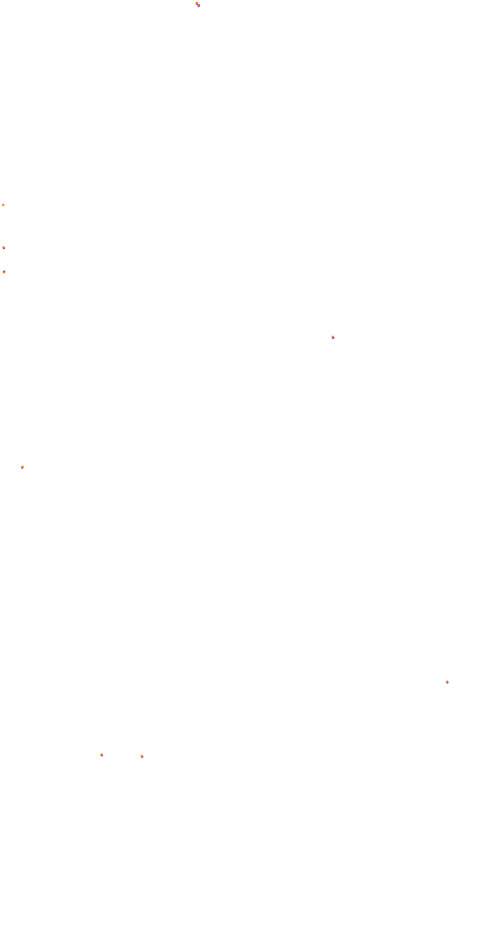 Circuit de la Sarthe (Le Mans) Night collisions