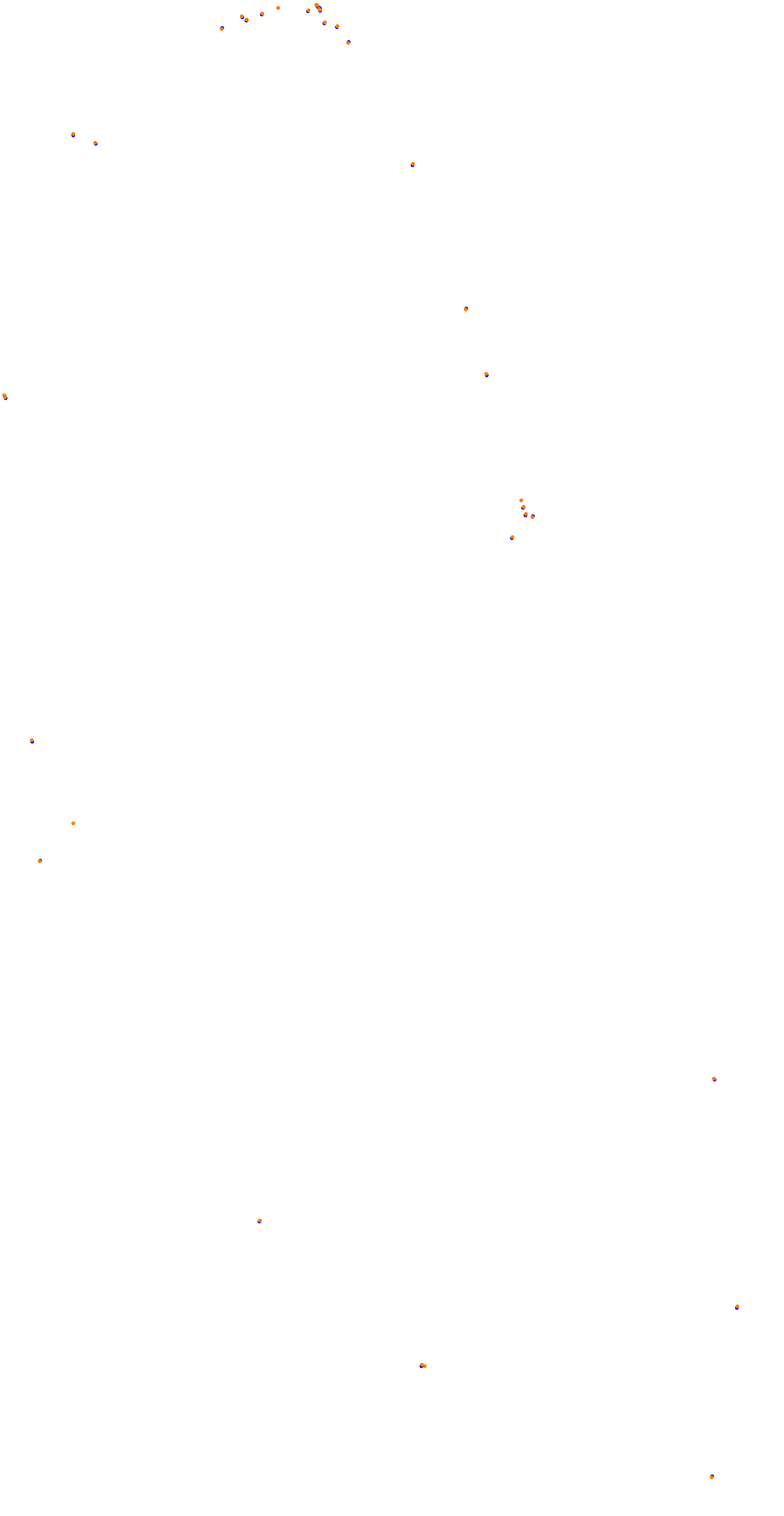 Circuit de la Sarthe (Le Mans) Night collisions