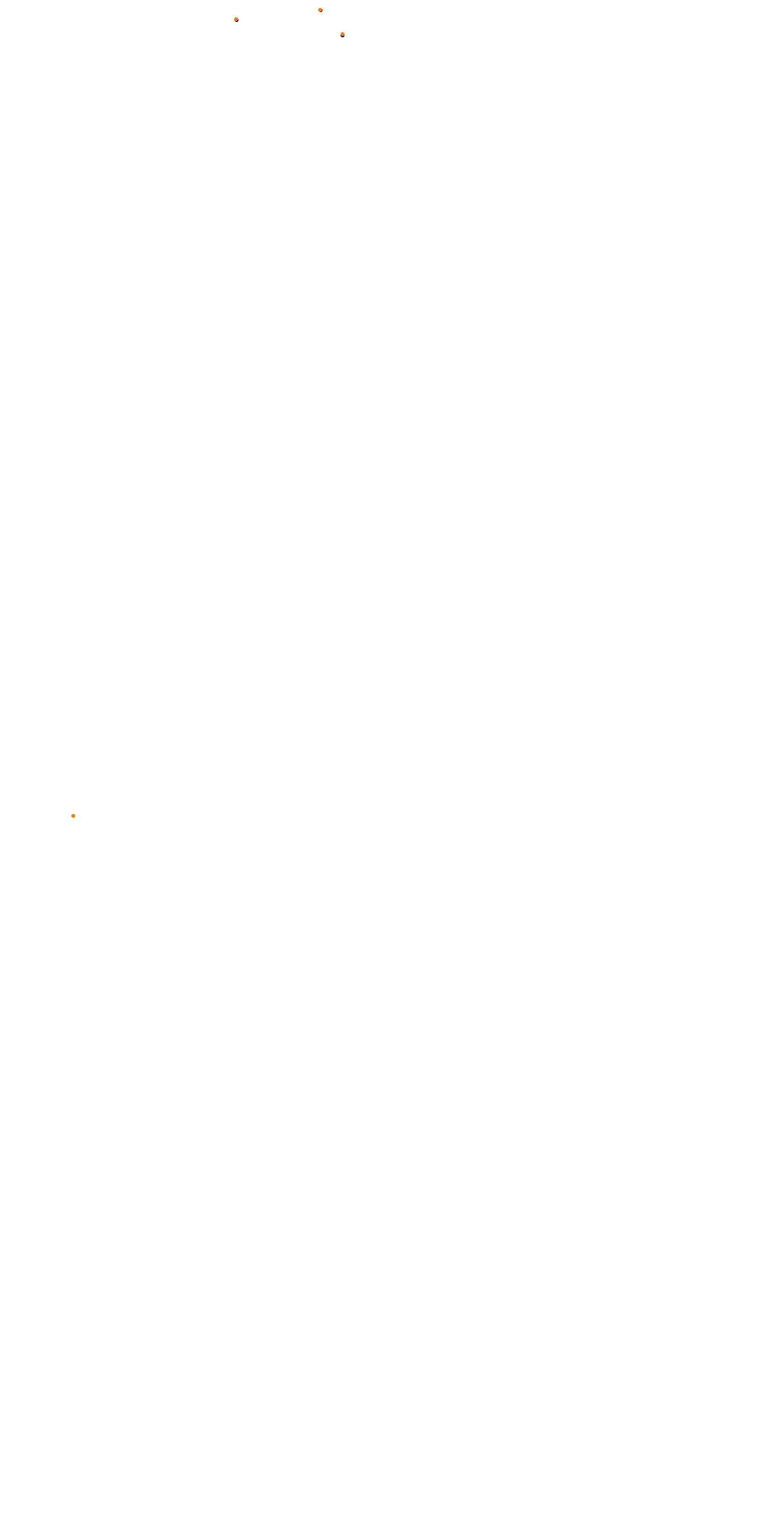 Circuit de la Sarthe (Le Mans) Night collisions