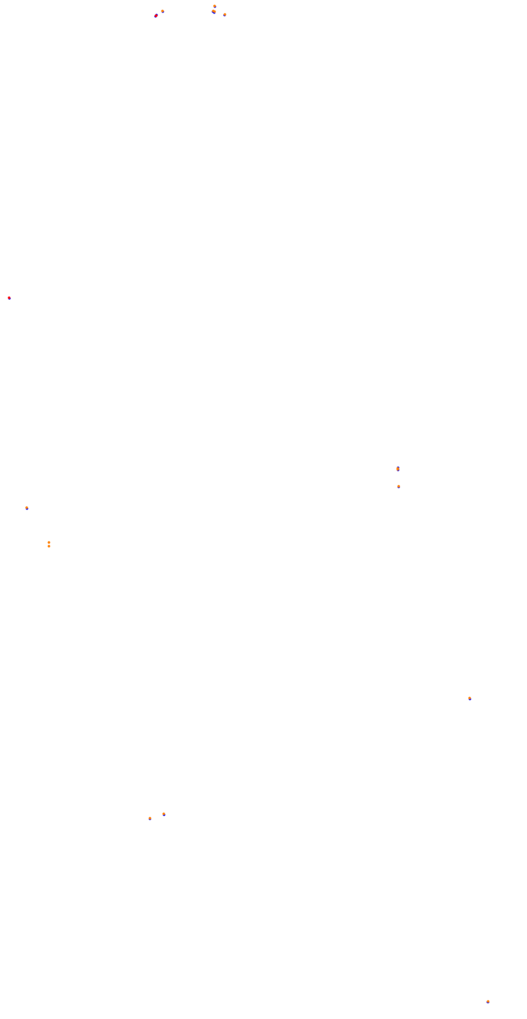 Circuit de la Sarthe (Le Mans) Night collisions