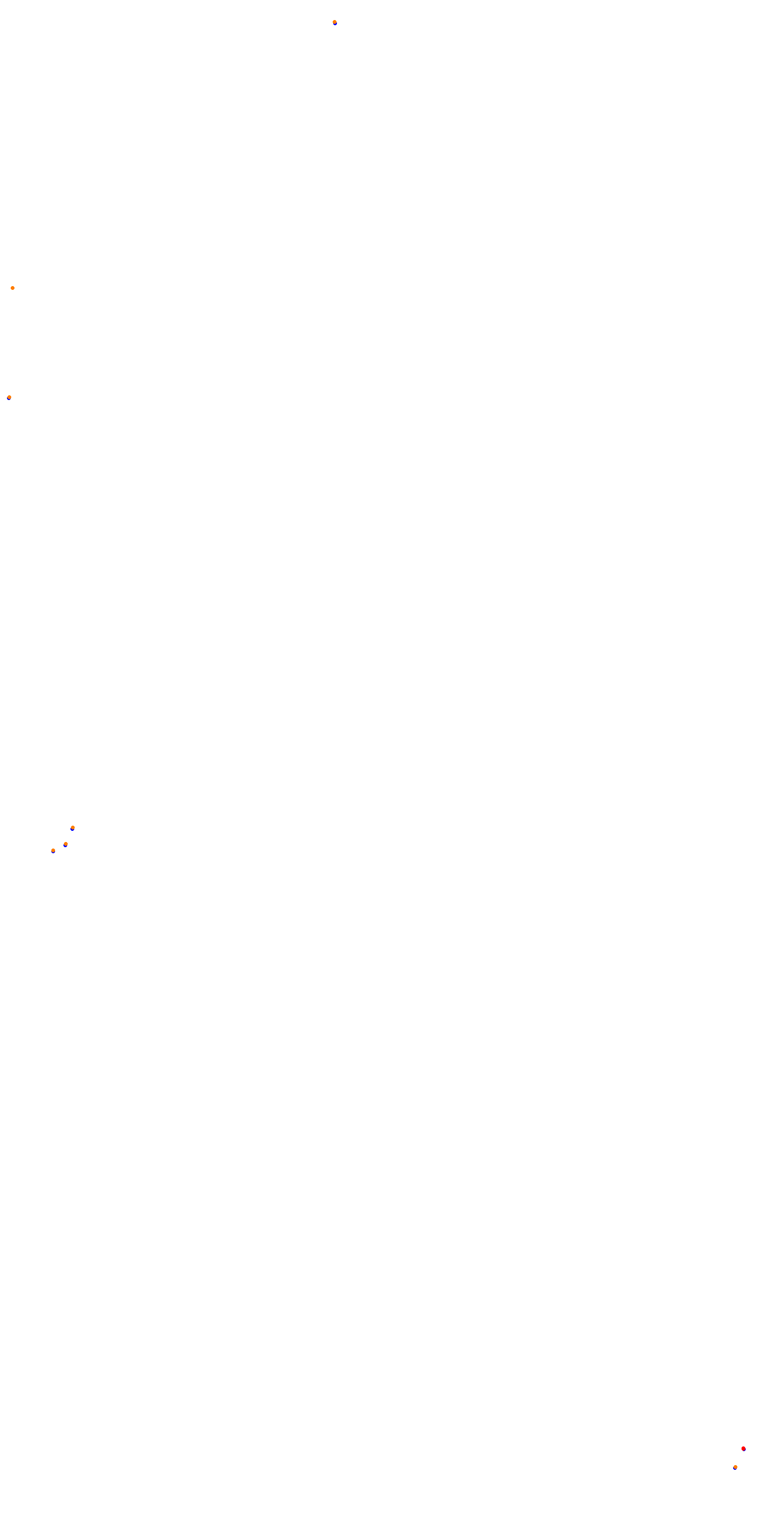 Circuit de la Sarthe (Le Mans) Night collisions