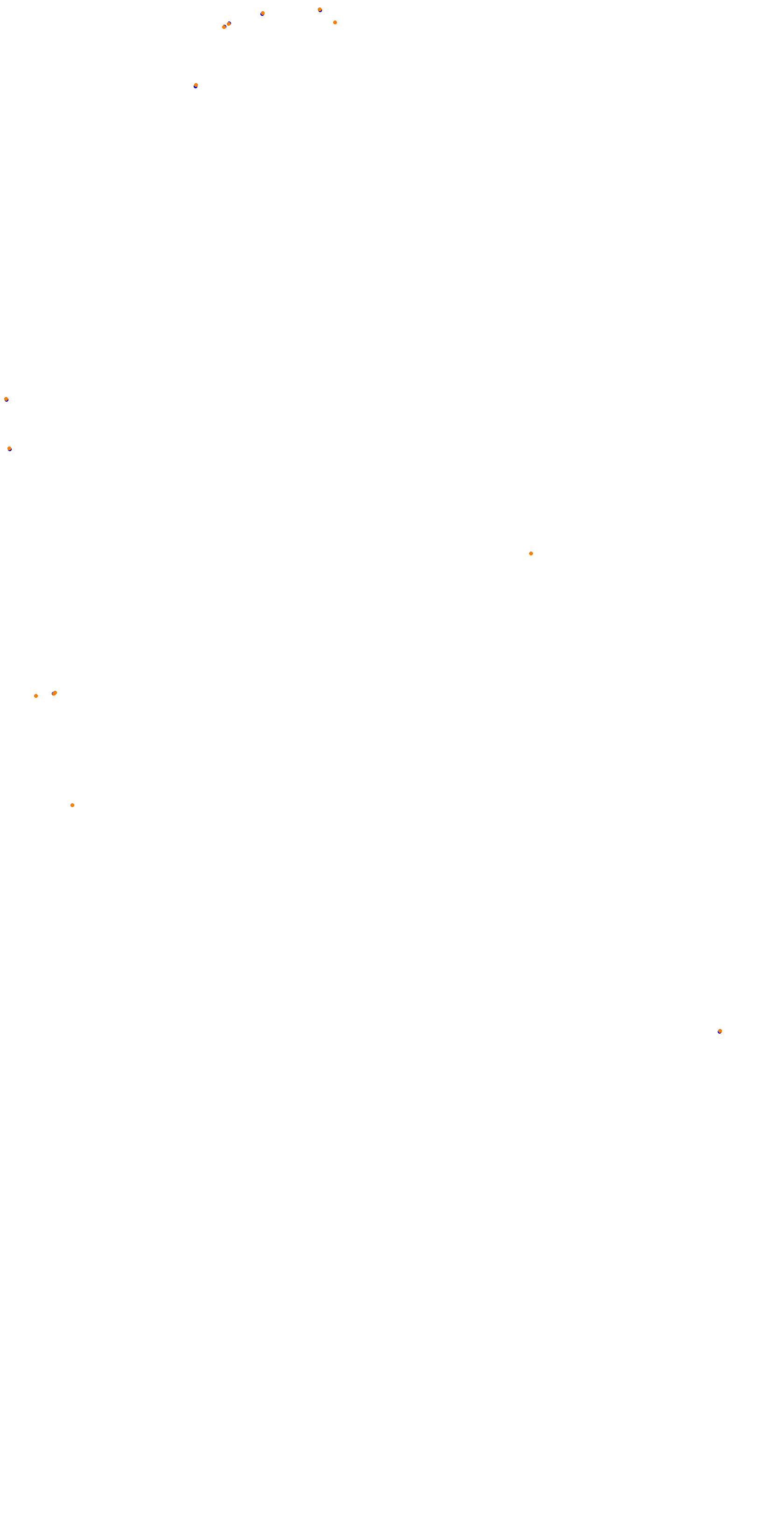 Circuit de la Sarthe (Le Mans) Night collisions