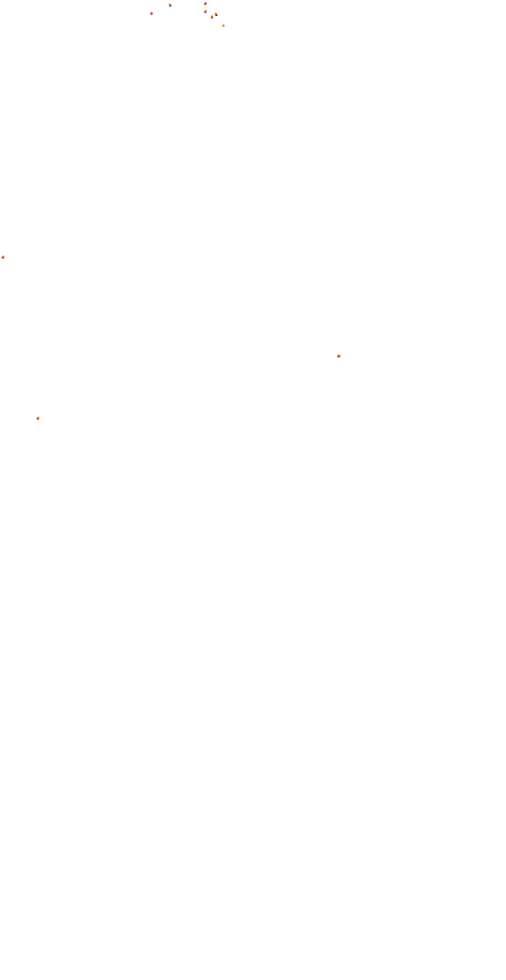 Circuit de la Sarthe (Le Mans) Night collisions