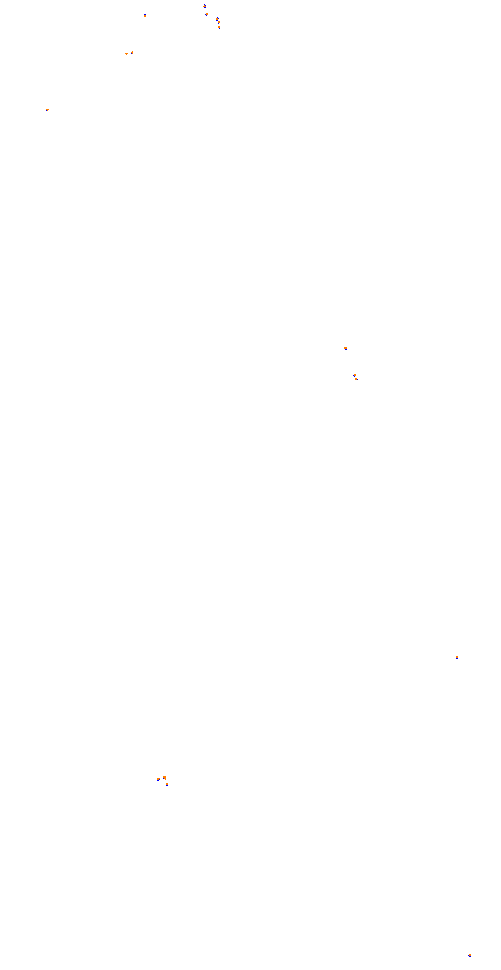 Circuit de la Sarthe (Le Mans) Night collisions