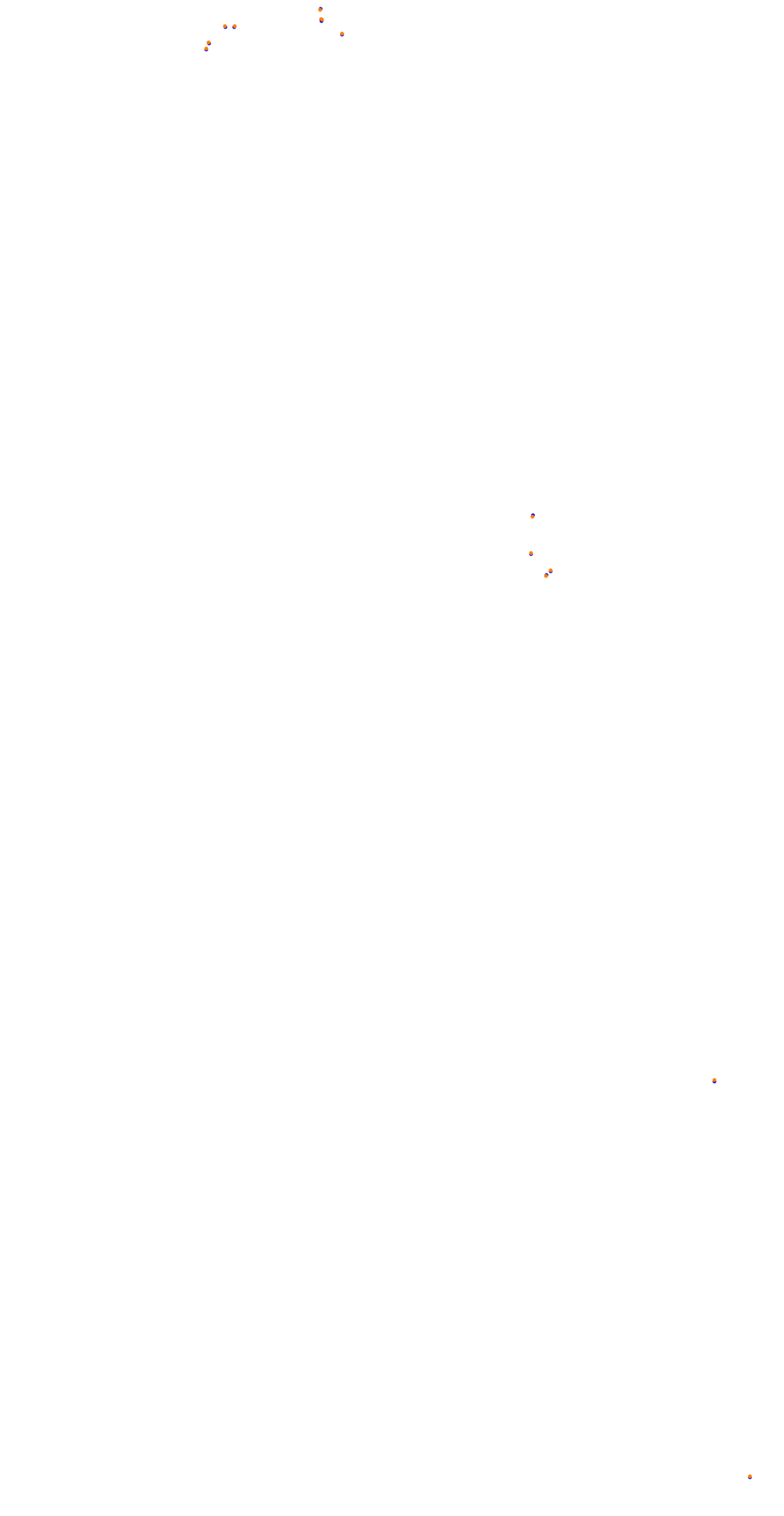 Circuit de la Sarthe (Le Mans) Night collisions