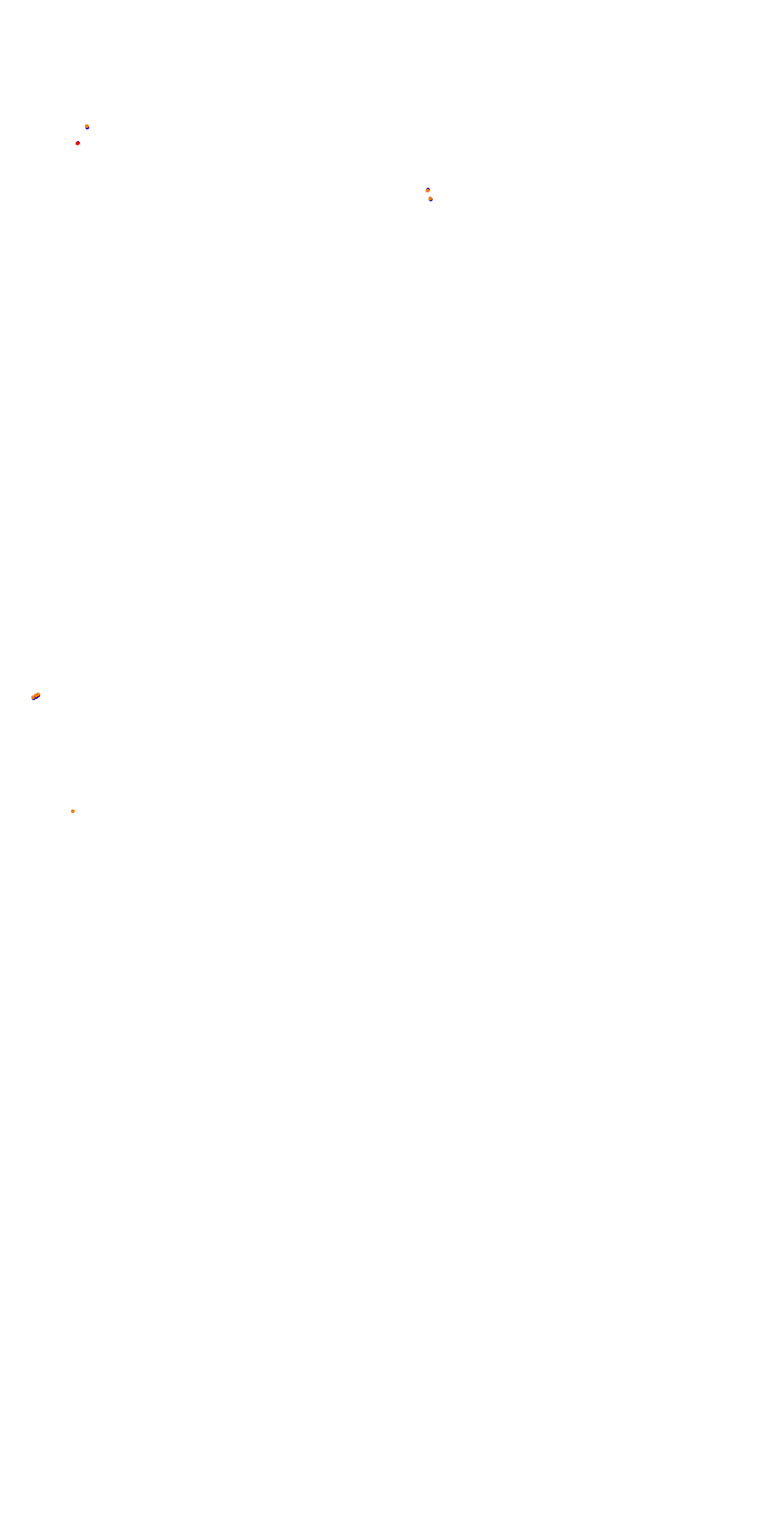 Circuit de la Sarthe (Le Mans) Night collisions