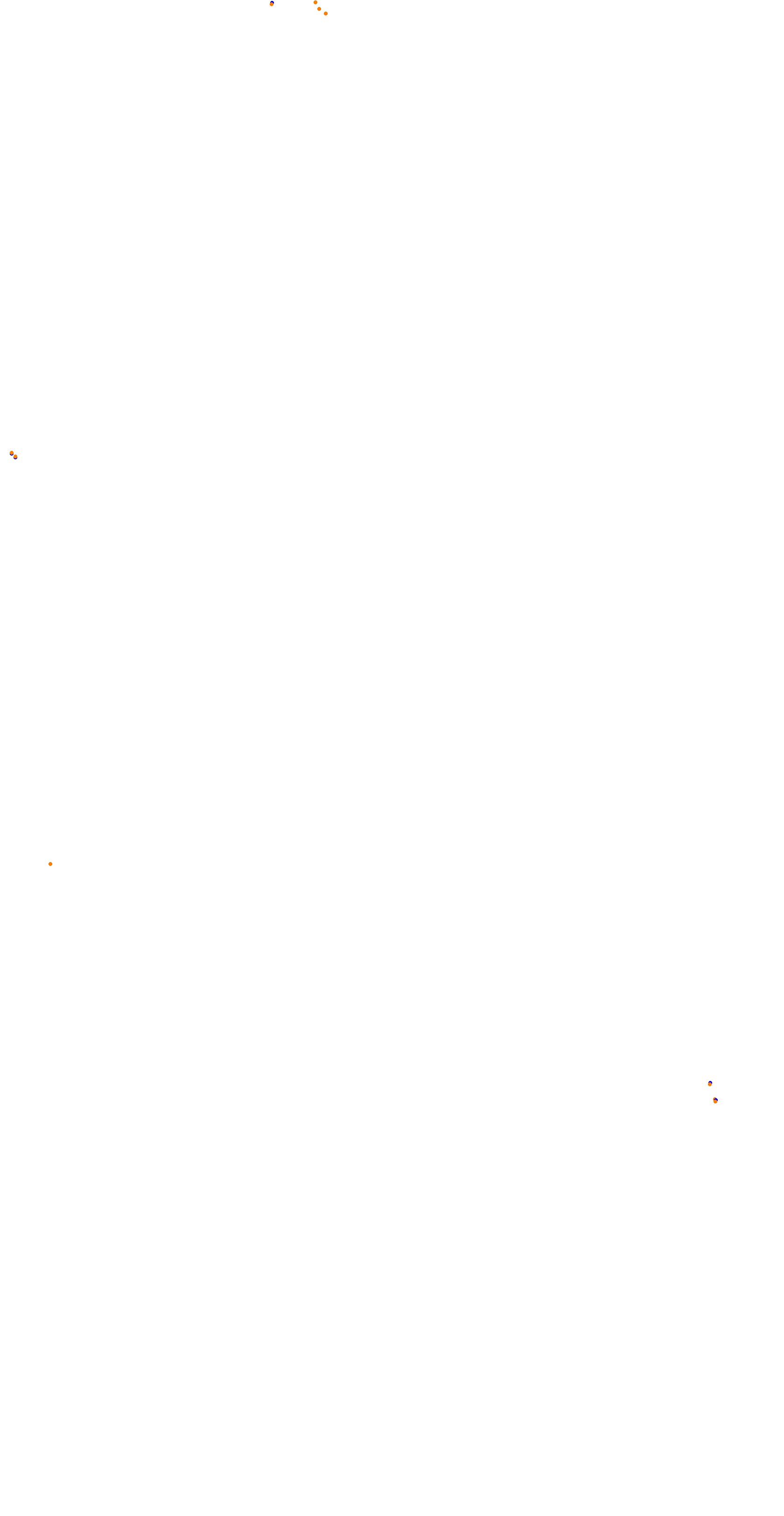 Circuit de la Sarthe (Le Mans) Night collisions