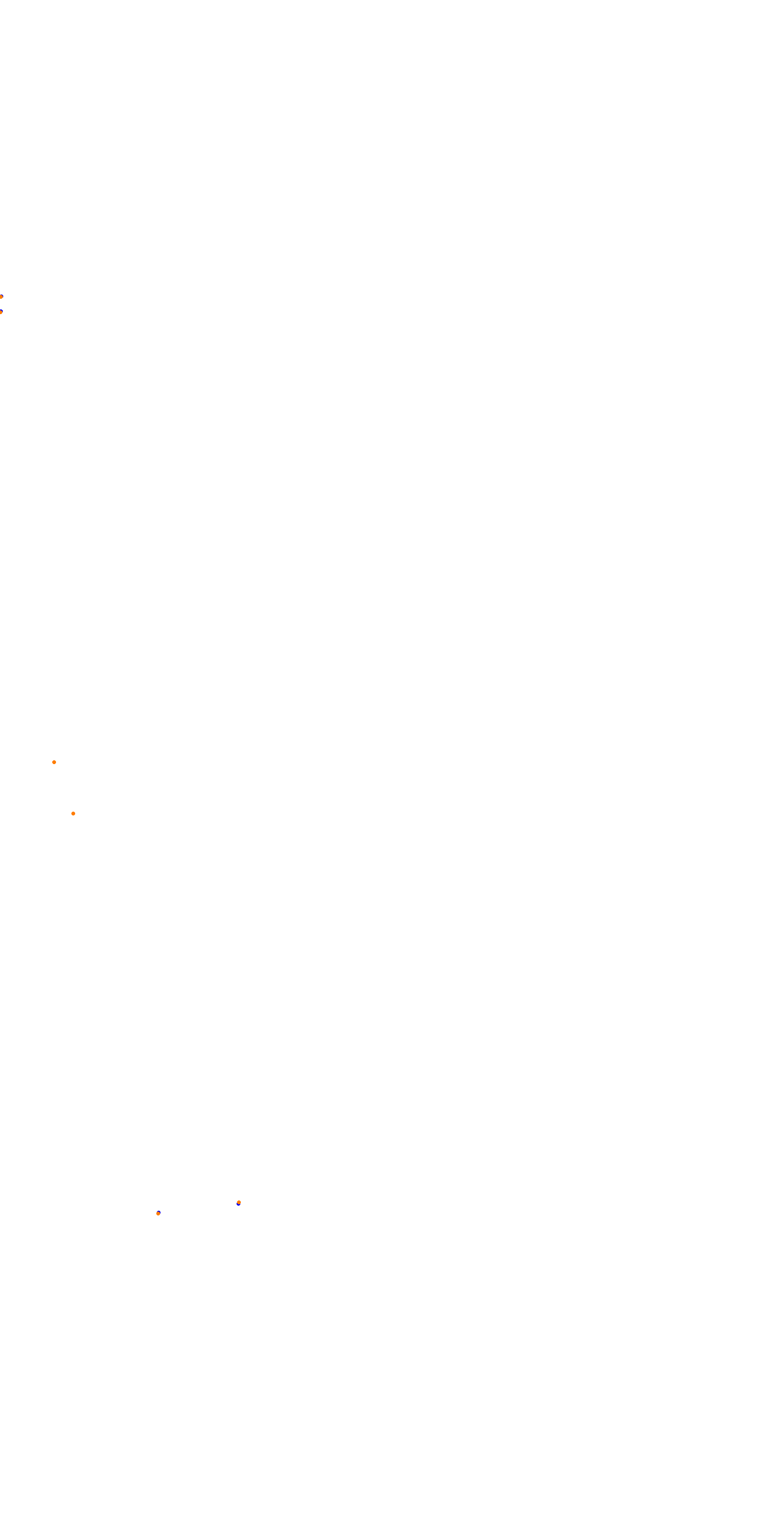 Circuit de la Sarthe (Le Mans) Night collisions