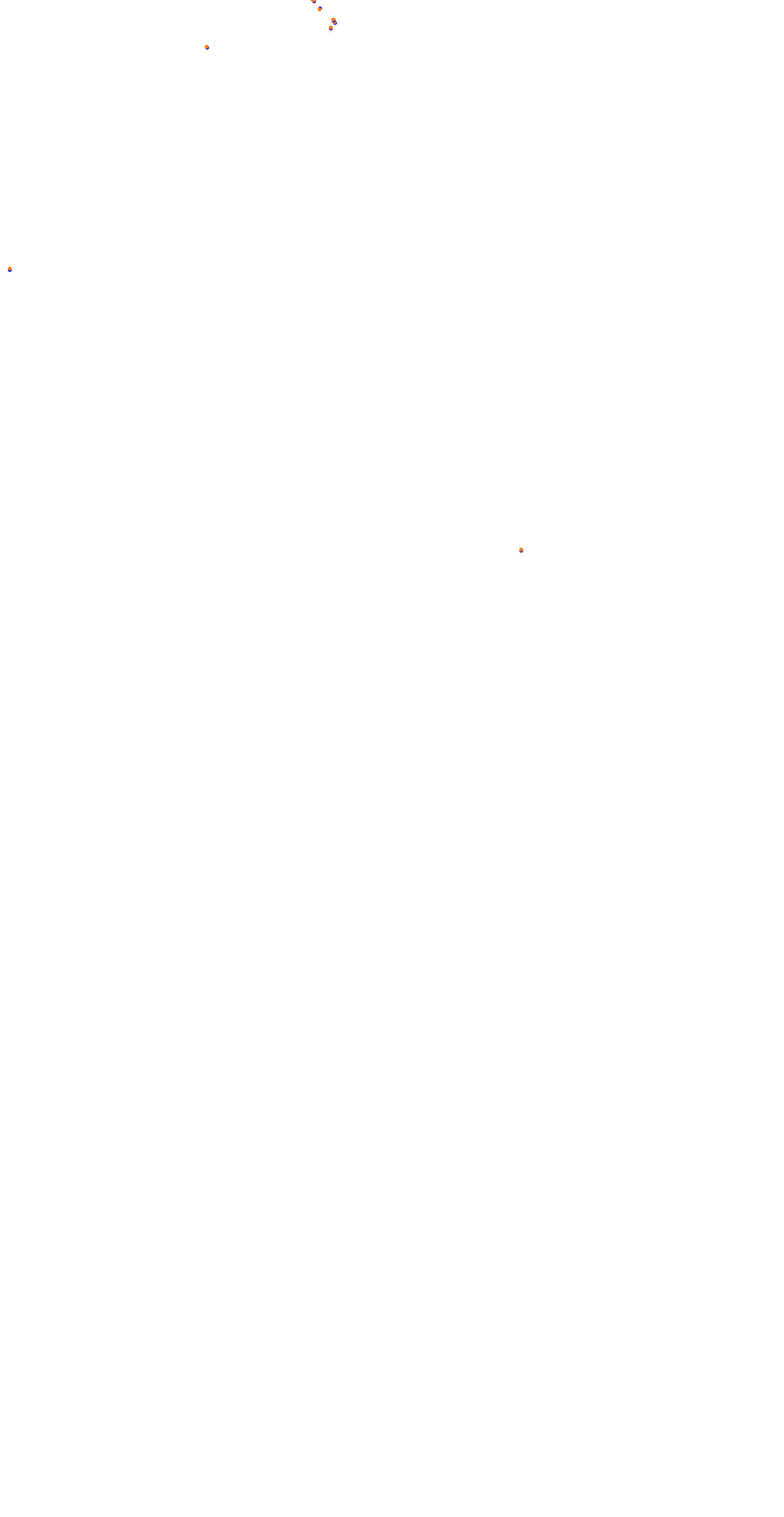 Circuit de la Sarthe (Le Mans) Night collisions