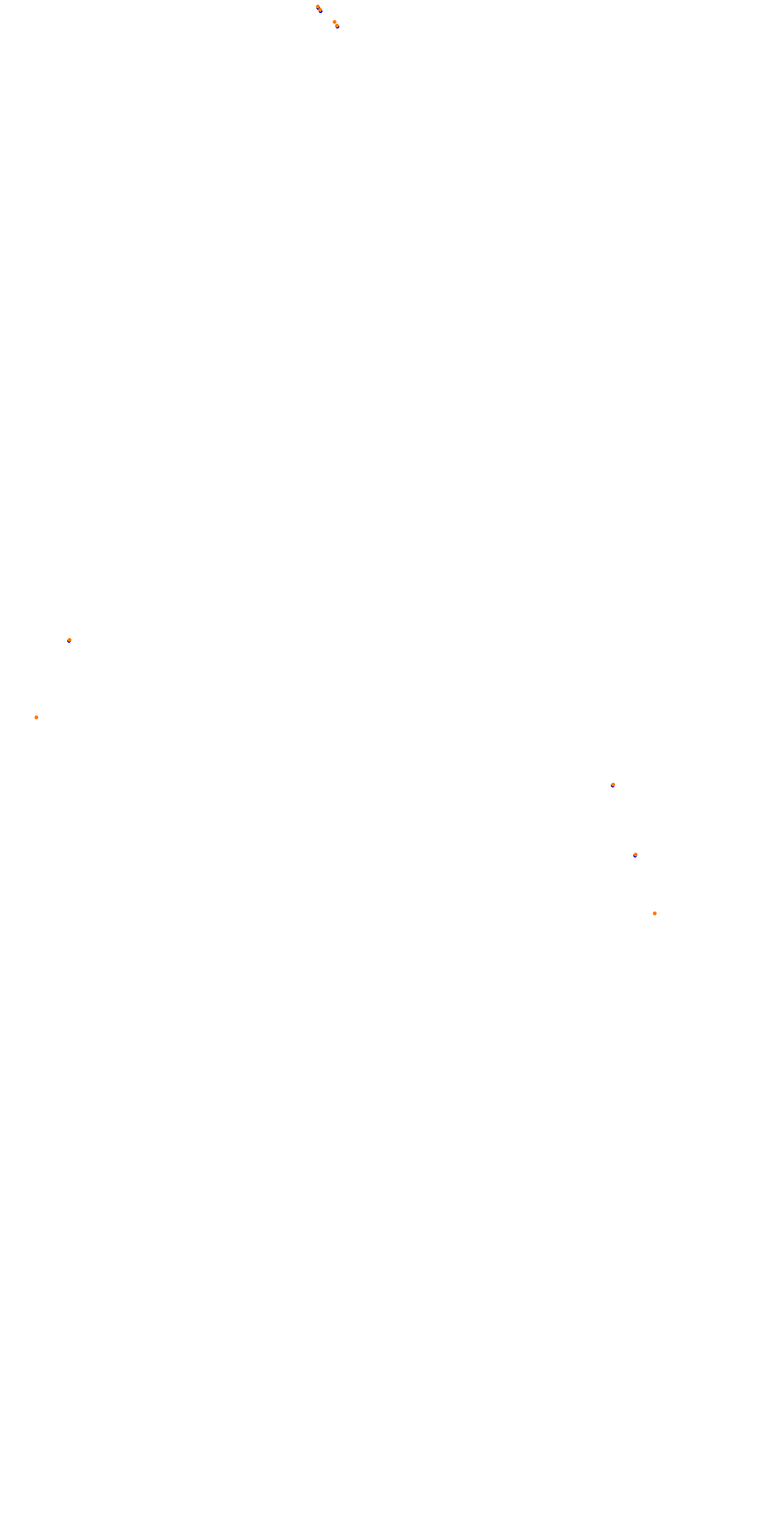 Circuit de la Sarthe (Le Mans) Night collisions