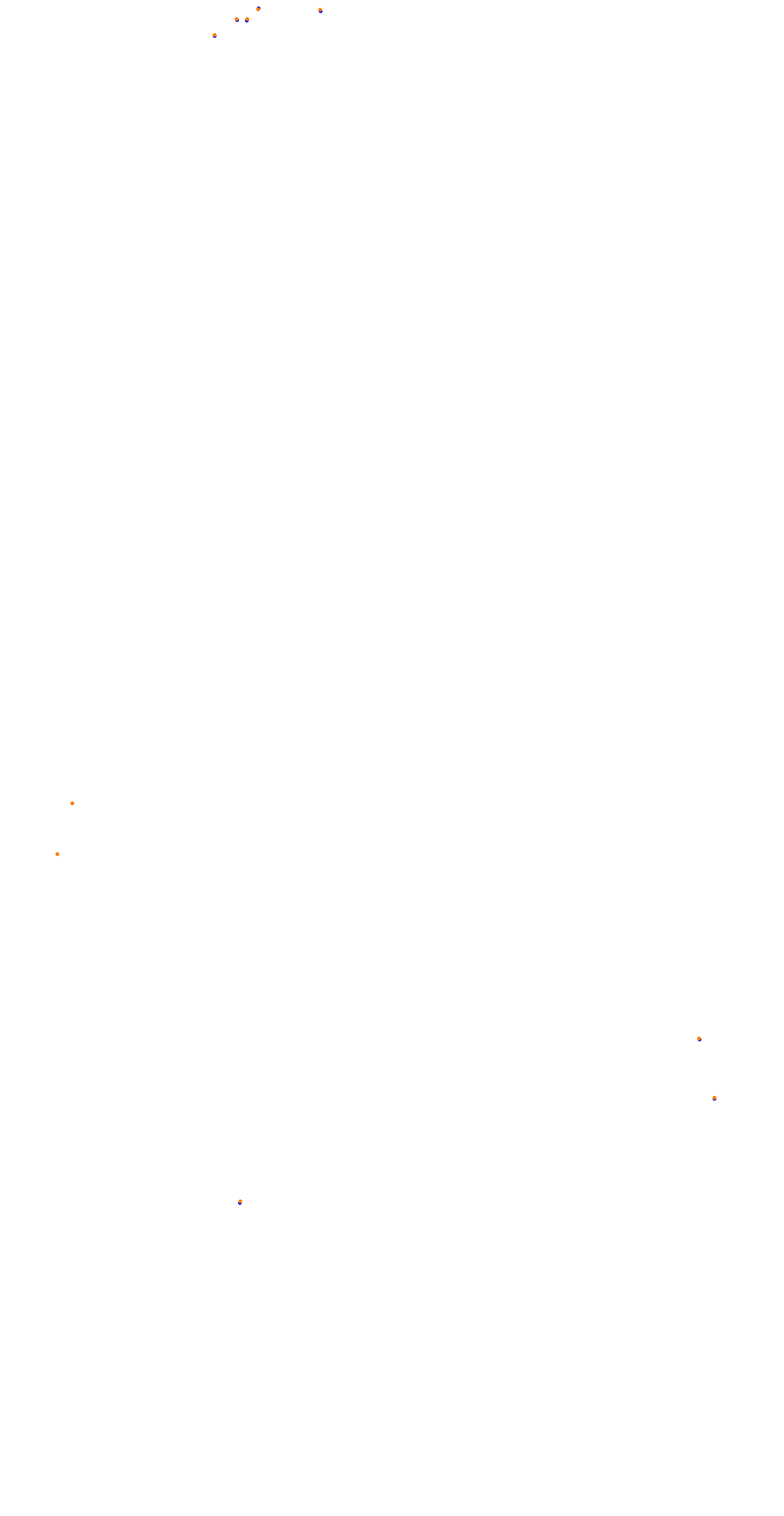 Circuit de la Sarthe (Le Mans) Night collisions