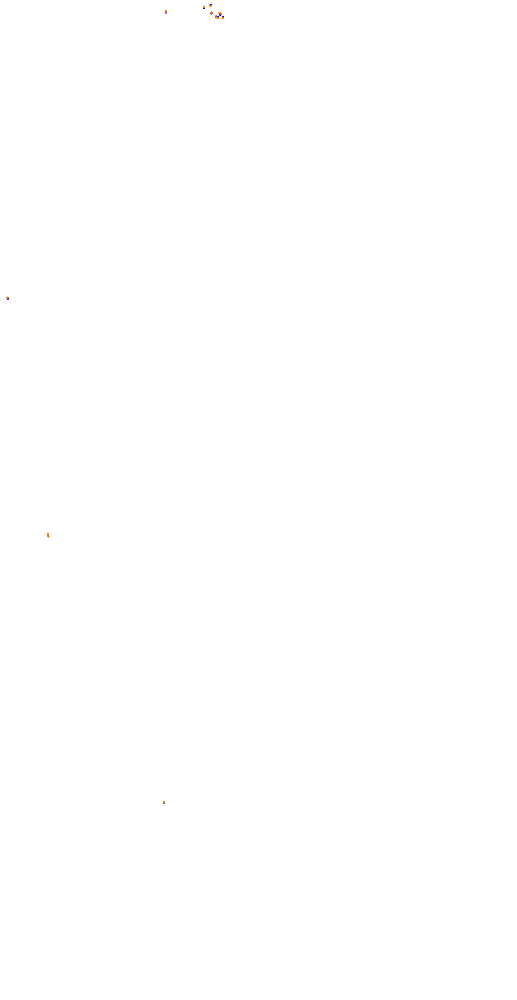 Circuit de la Sarthe (Le Mans) Night collisions