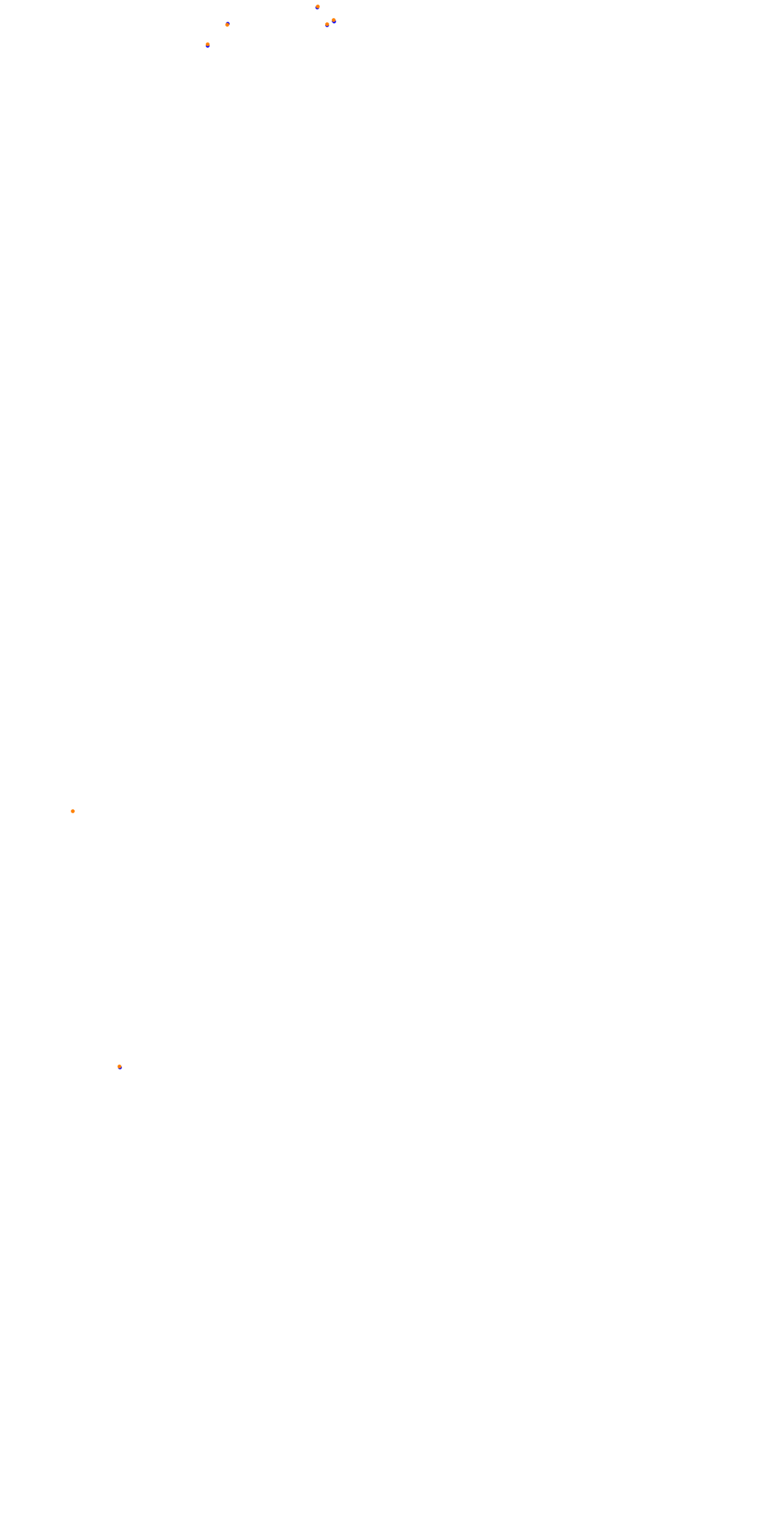 Circuit de la Sarthe (Le Mans) Night collisions