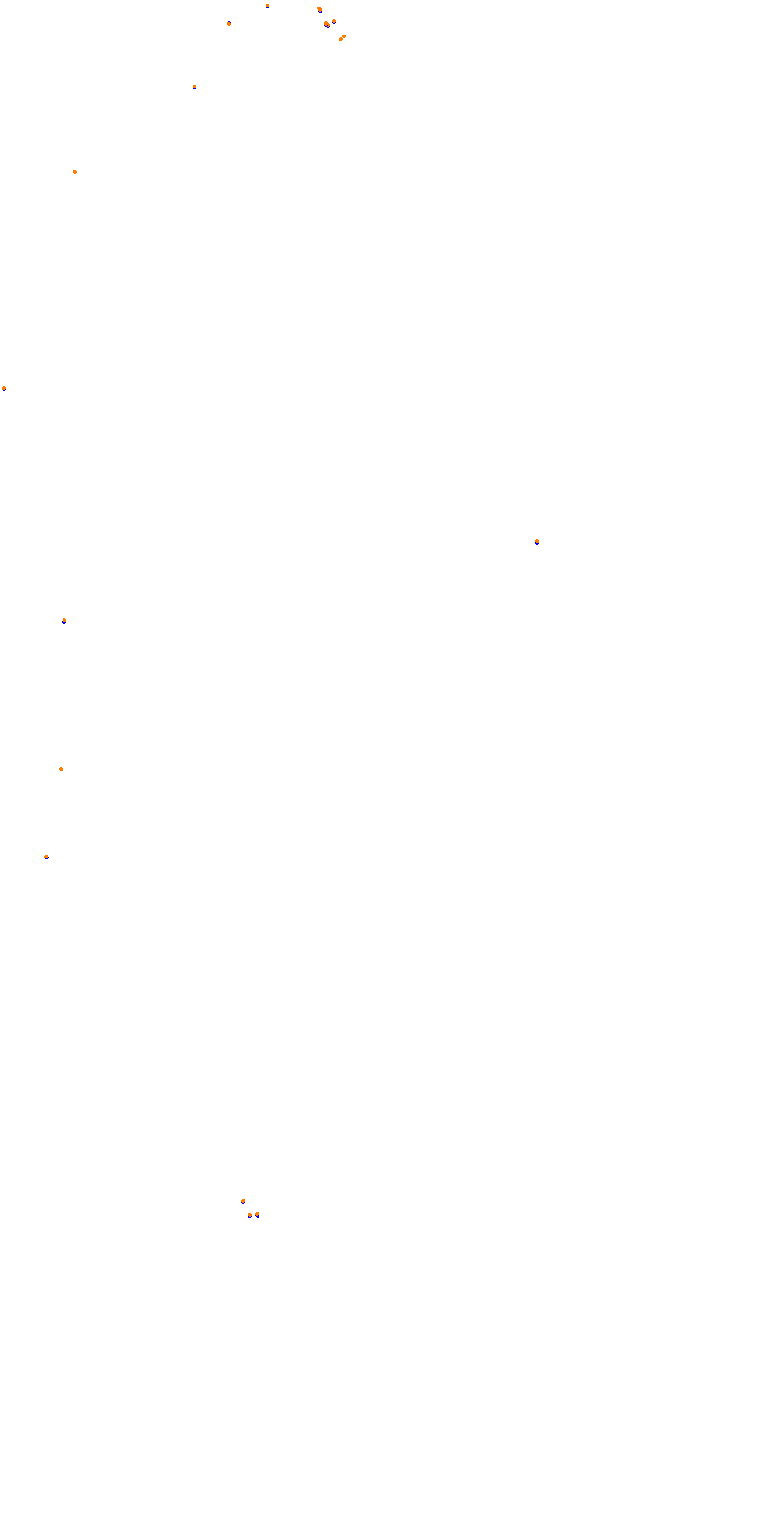 Circuit de la Sarthe (Le Mans) Night collisions