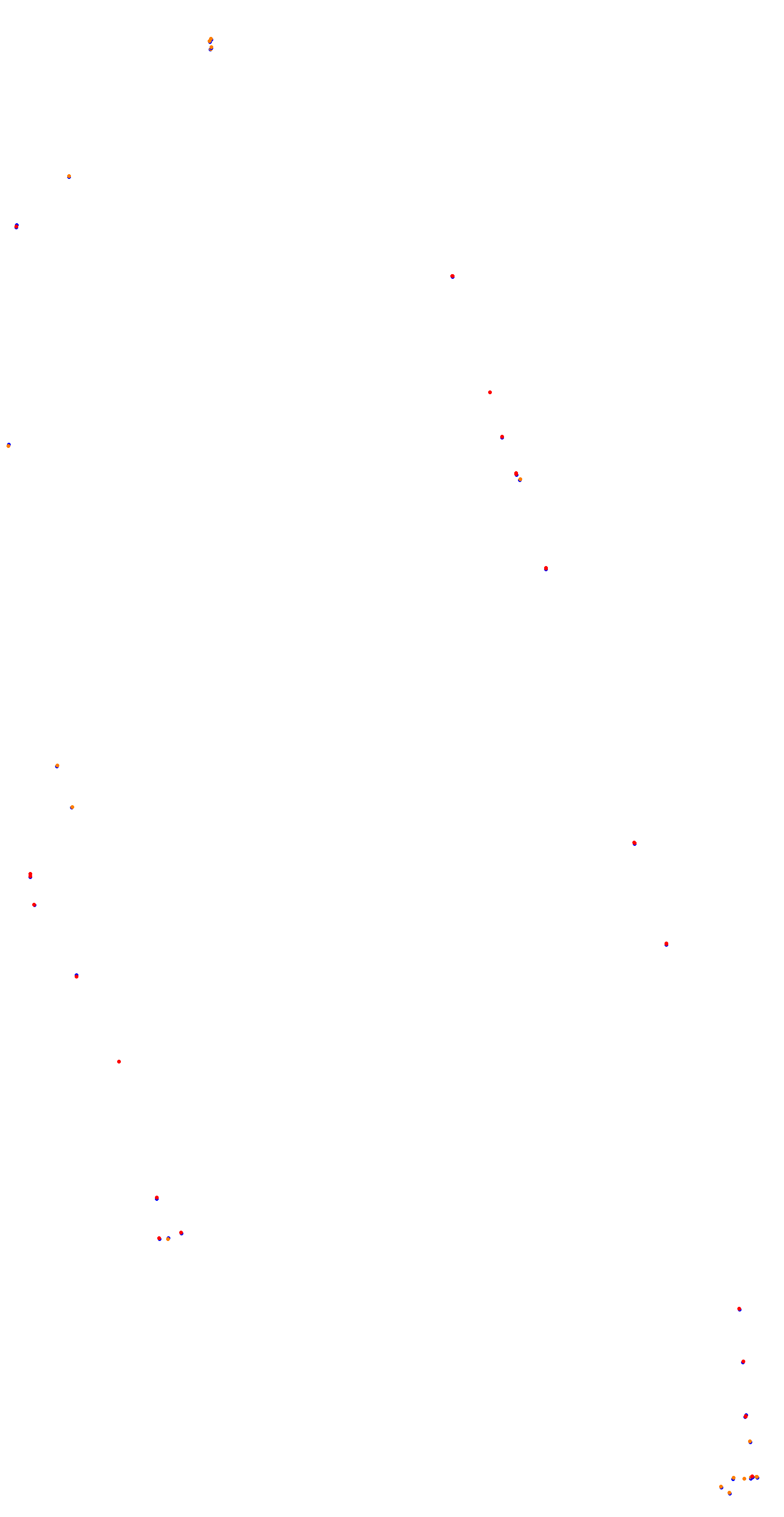 Circuit de la Sarthe (Le Mans) Night collisions