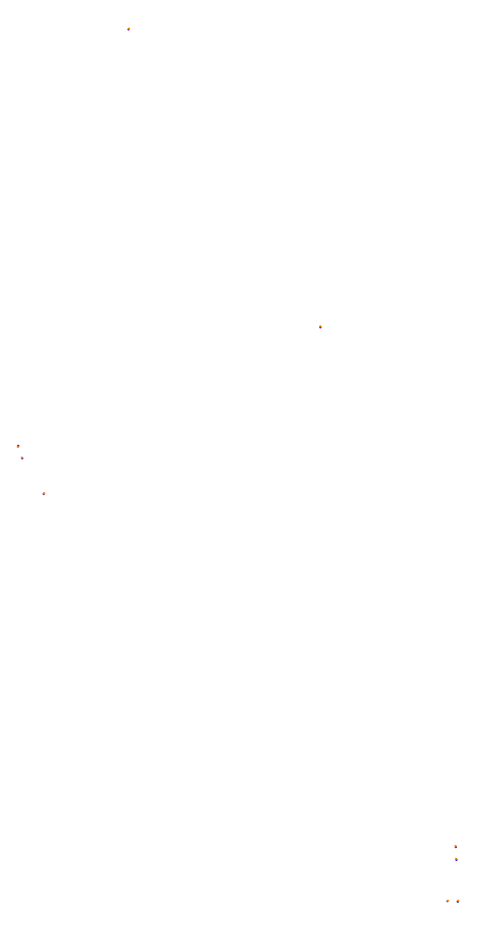 Circuit de la Sarthe (Le Mans) Night collisions