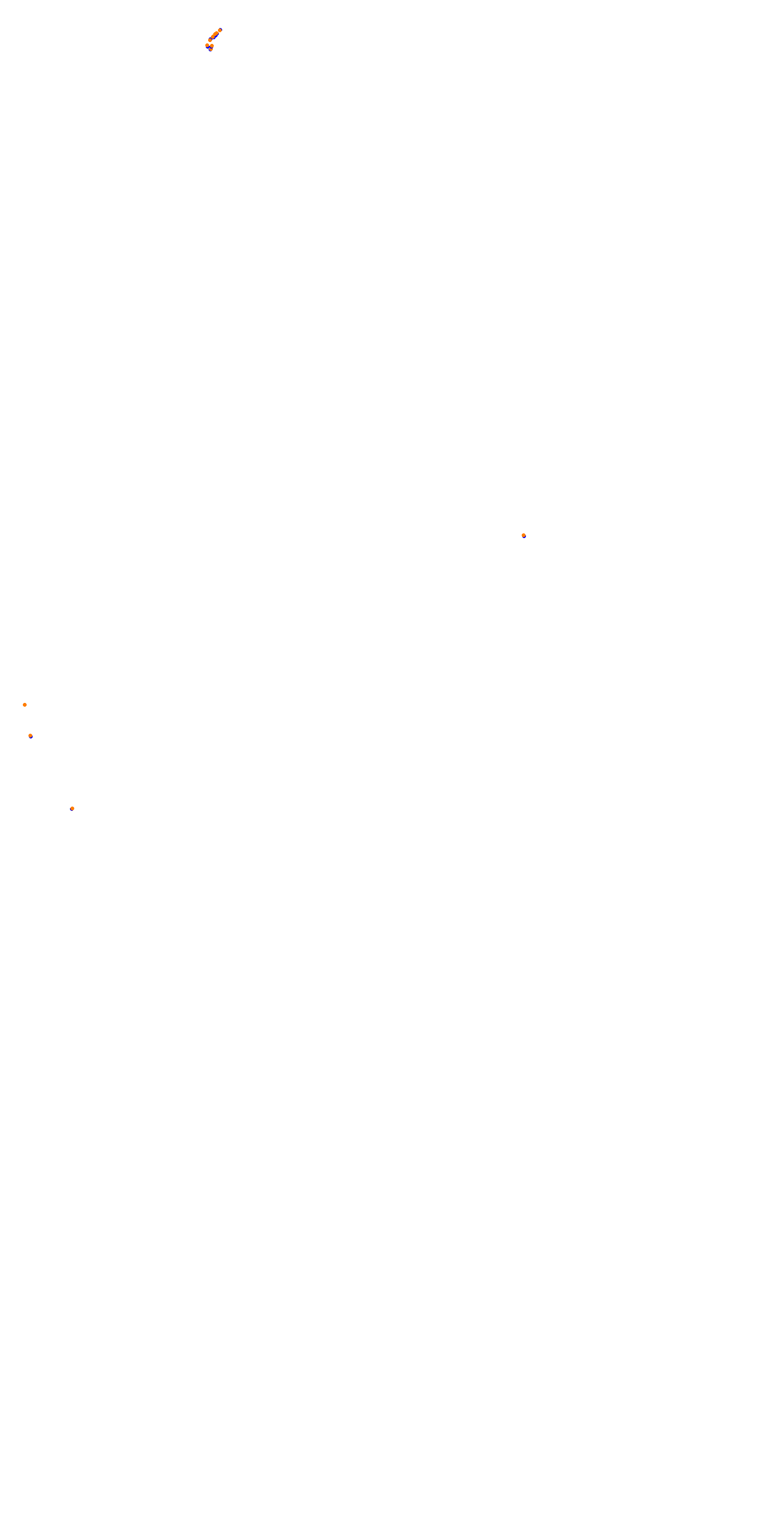 Circuit de la Sarthe (Le Mans) Night collisions