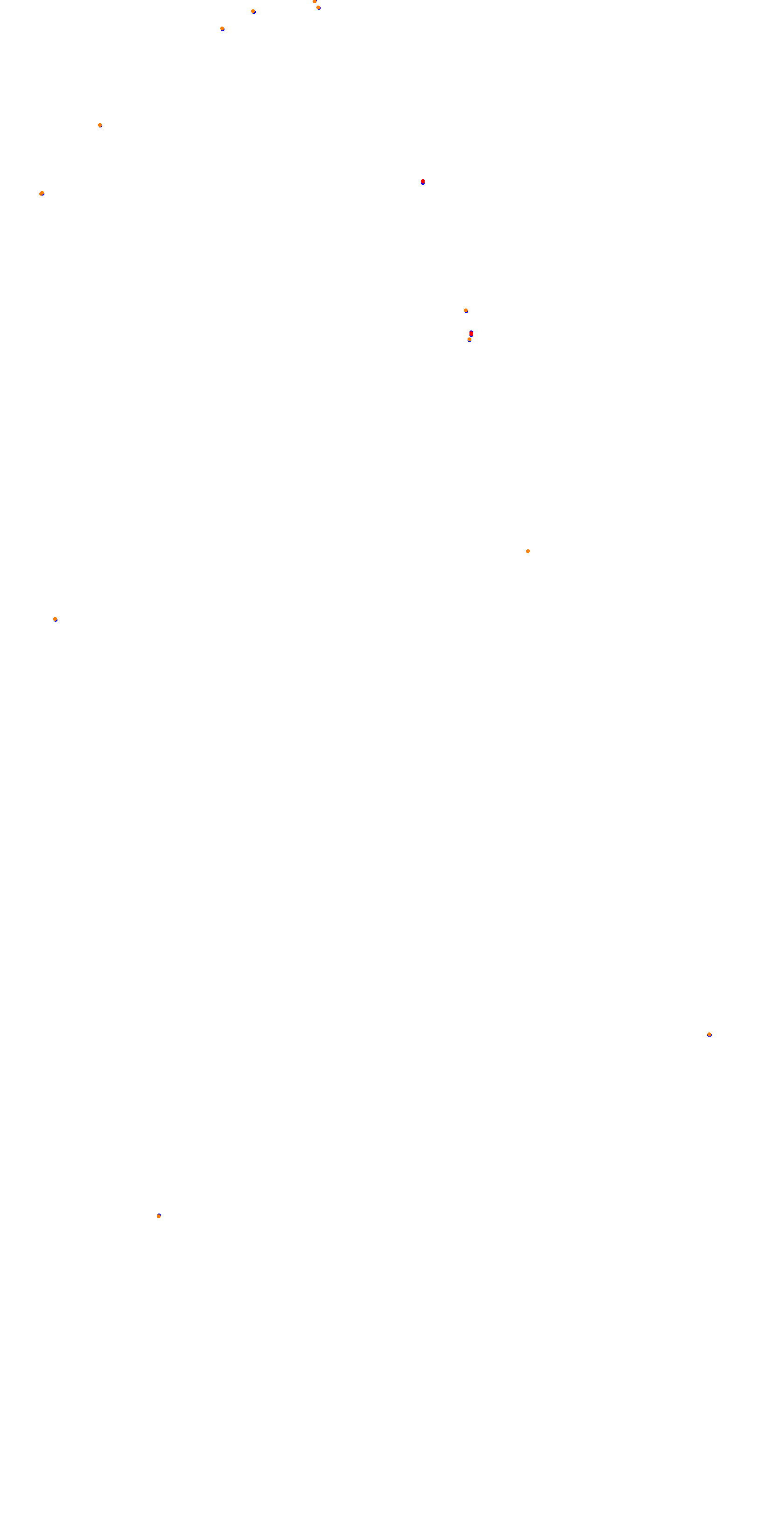 Circuit de la Sarthe (Le Mans) Night collisions