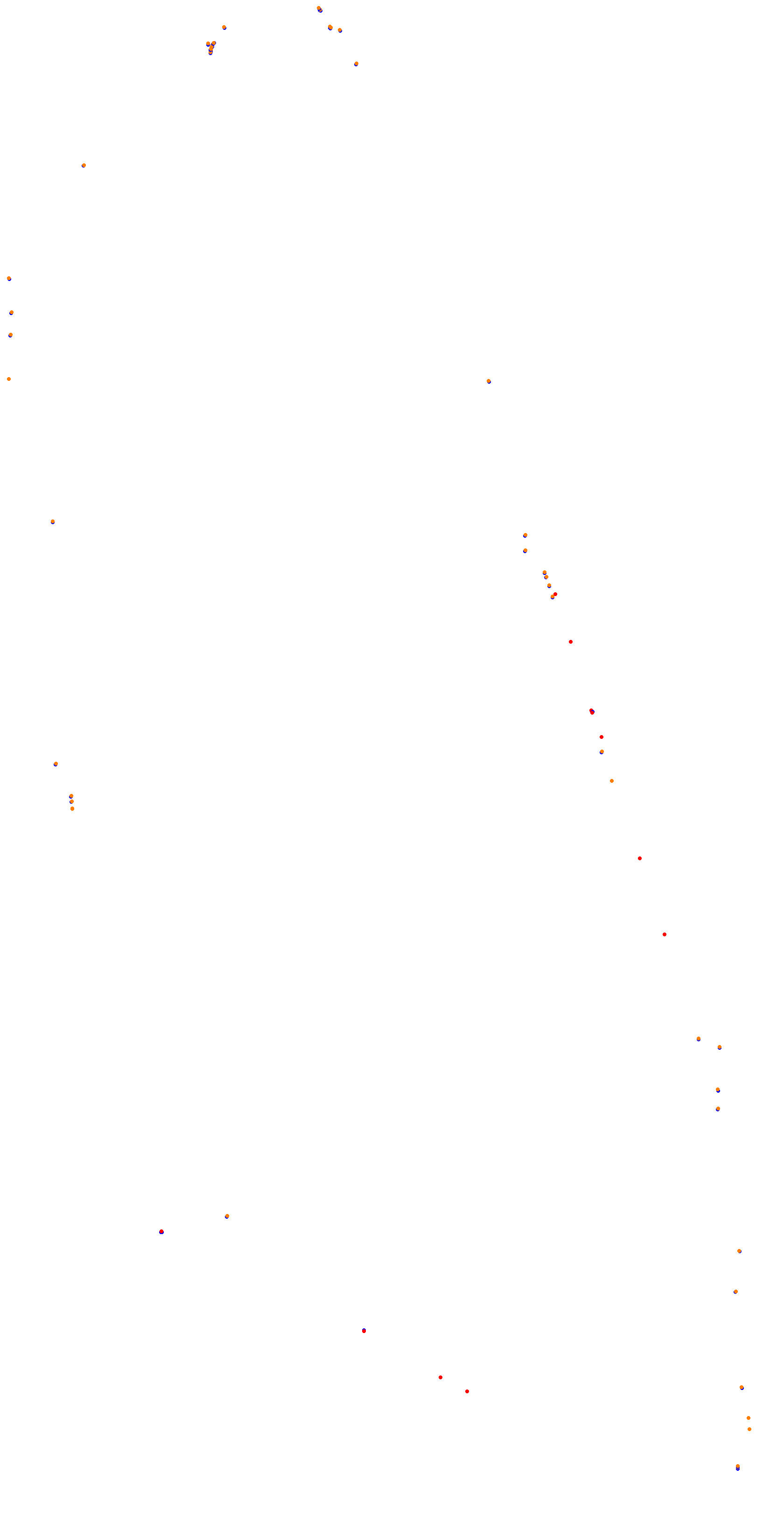 Circuit de la Sarthe (Le Mans) Night collisions