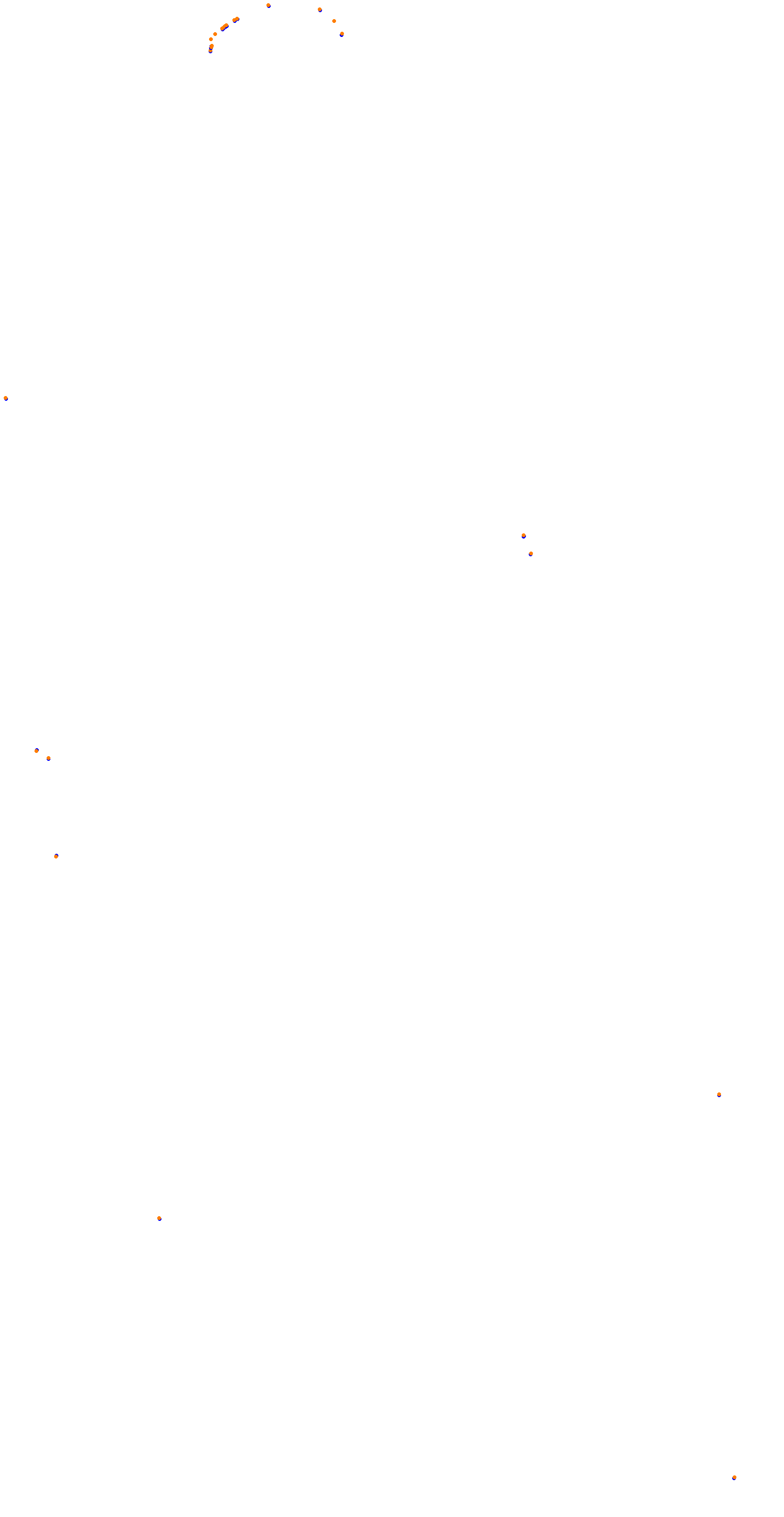 Circuit de la Sarthe (Le Mans) Night collisions