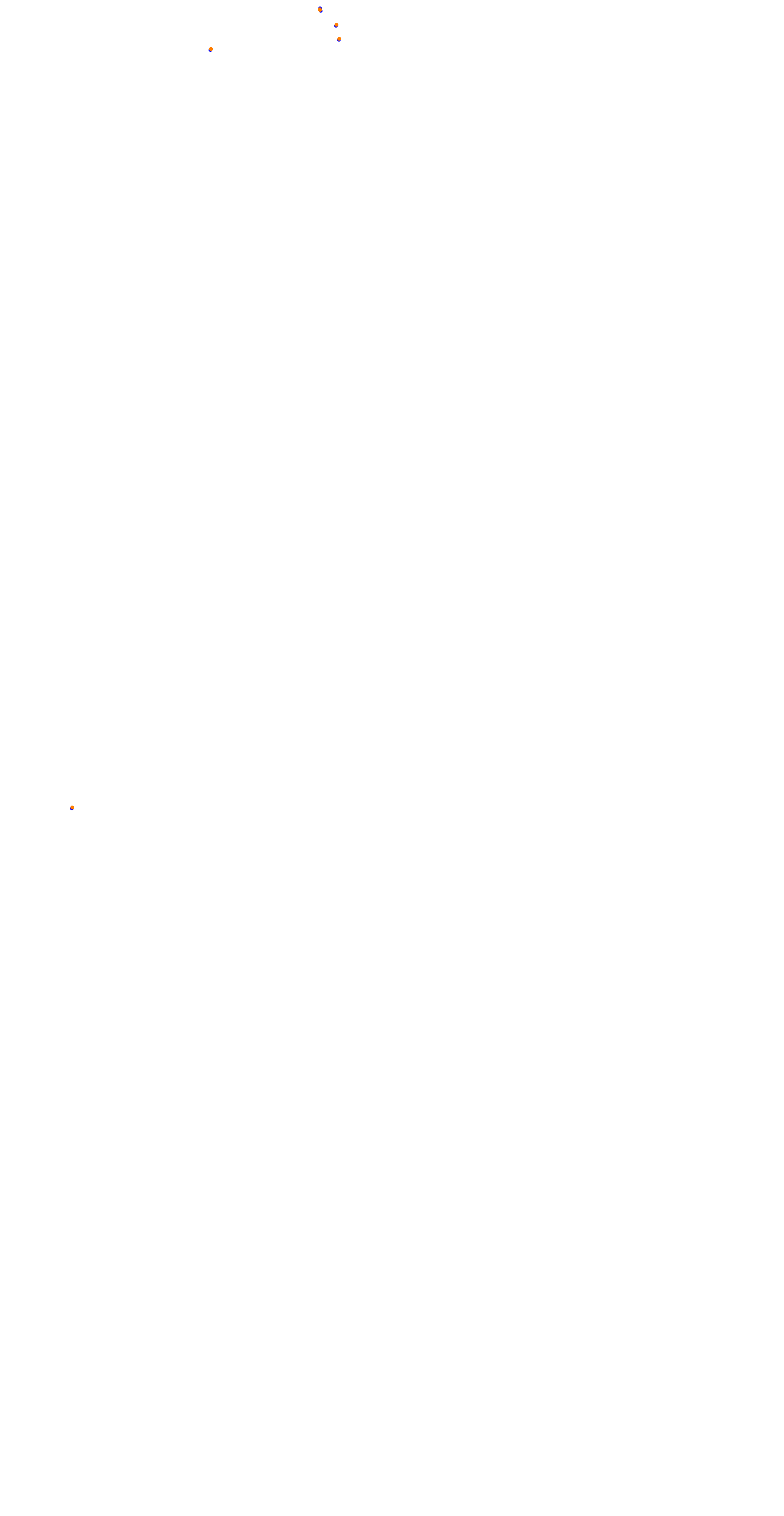 Circuit de la Sarthe (Le Mans) Night collisions