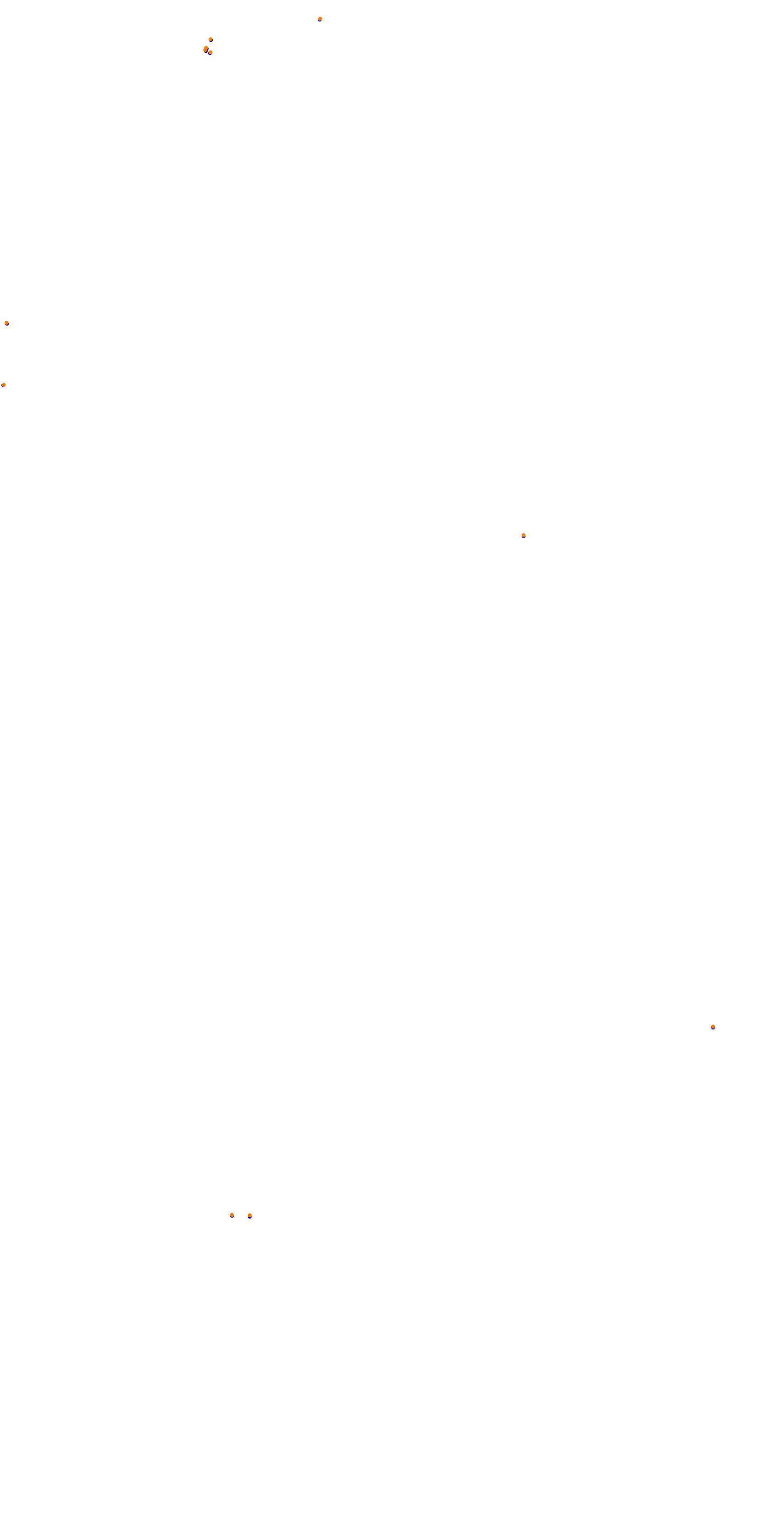 Circuit de la Sarthe (Le Mans) Night collisions