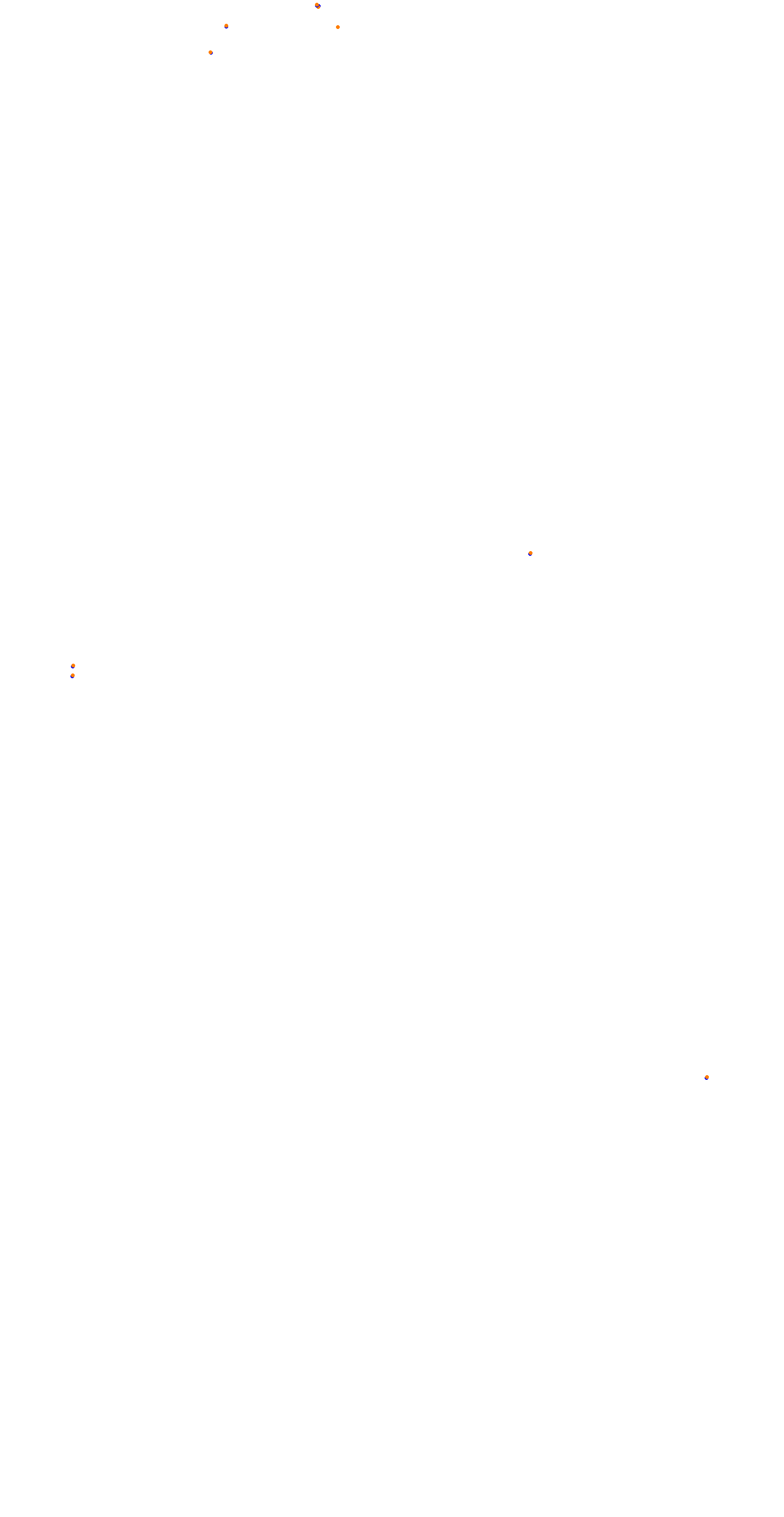 Circuit de la Sarthe (Le Mans) Night collisions