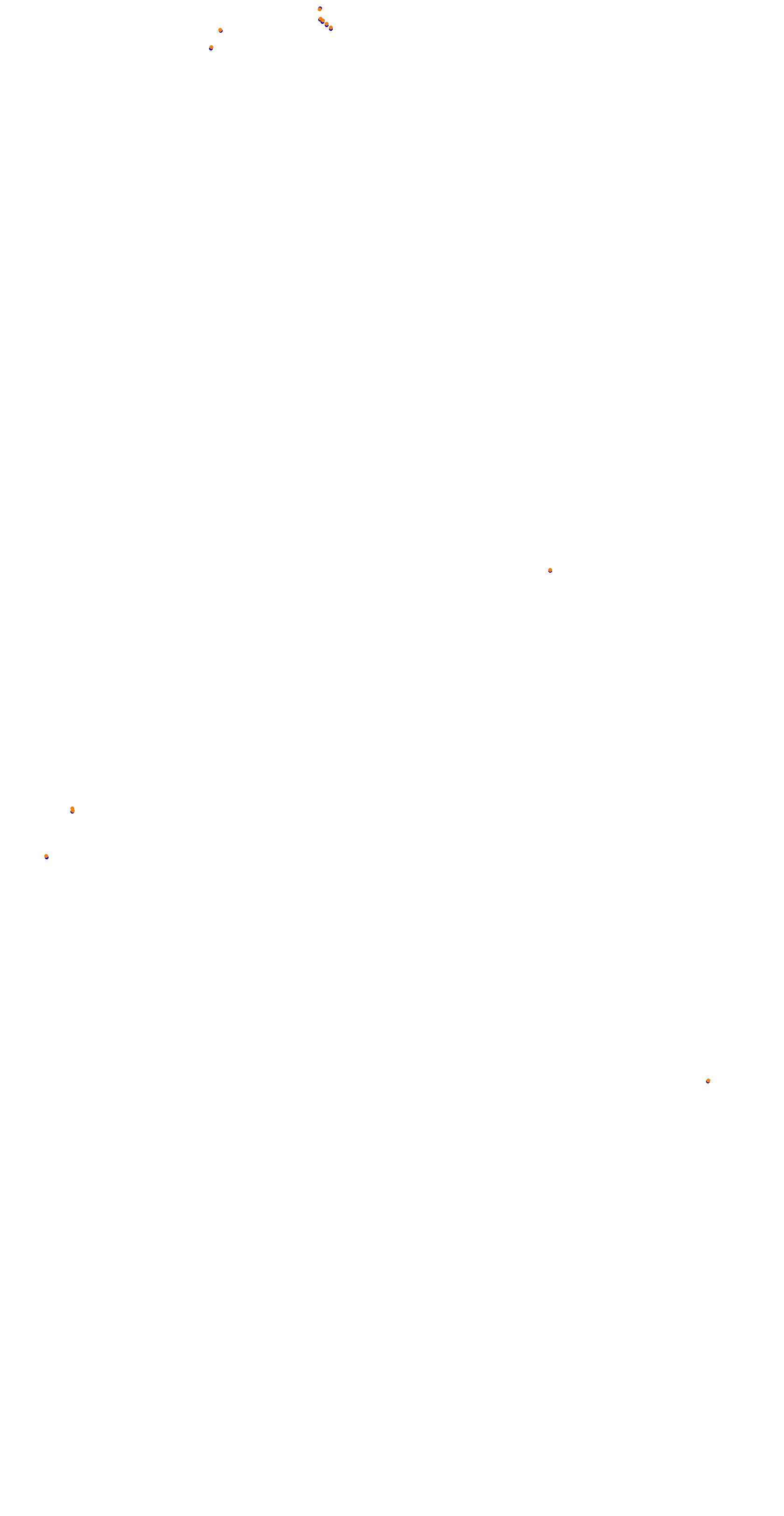 Circuit de la Sarthe (Le Mans) Night collisions