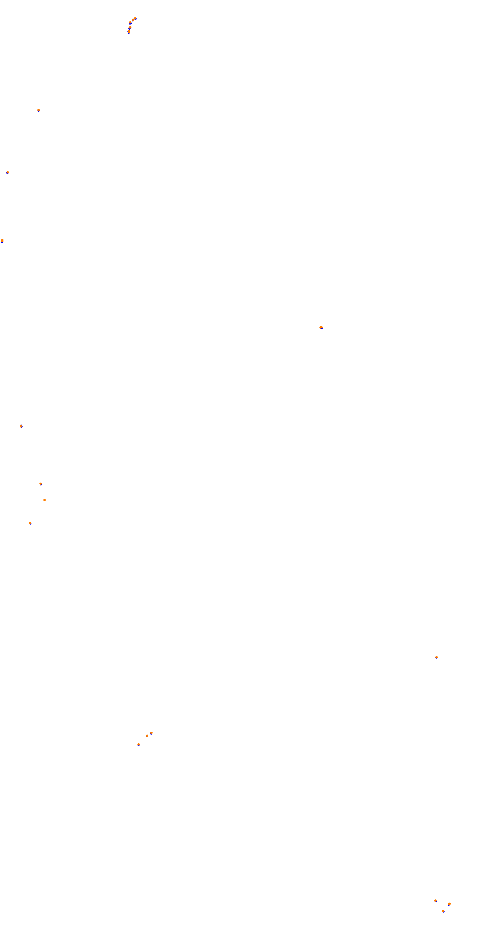 Circuit de la Sarthe (Le Mans) Night collisions