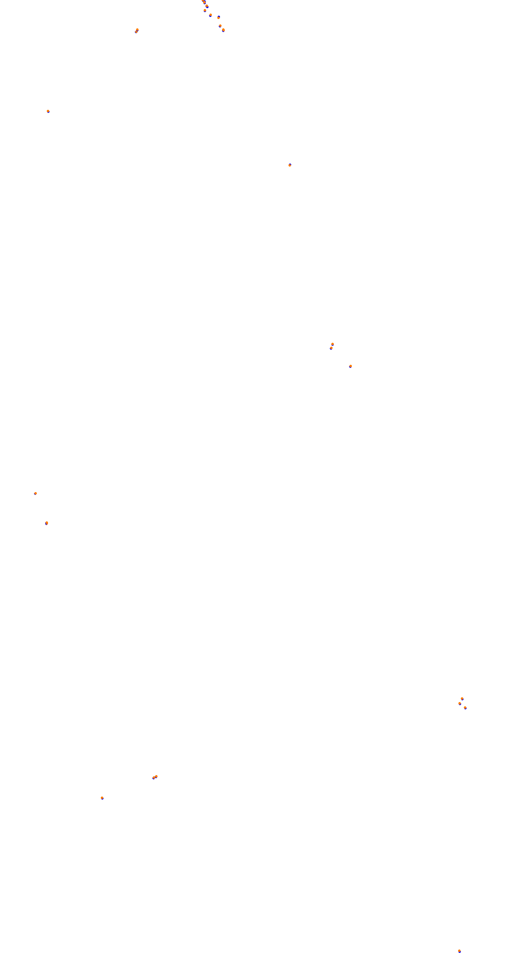 Circuit de la Sarthe (Le Mans) Night collisions