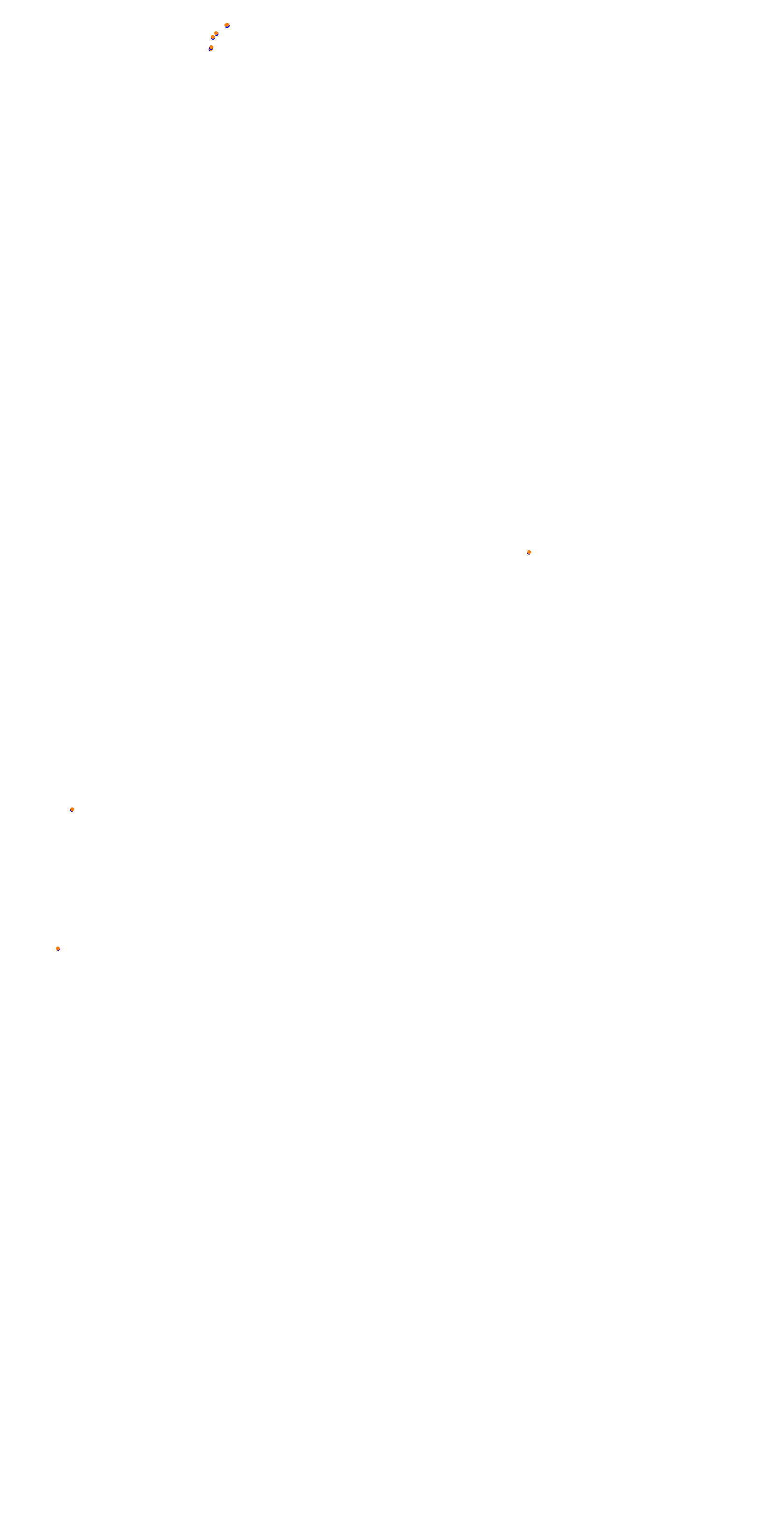 Circuit de la Sarthe (Le Mans) Night collisions