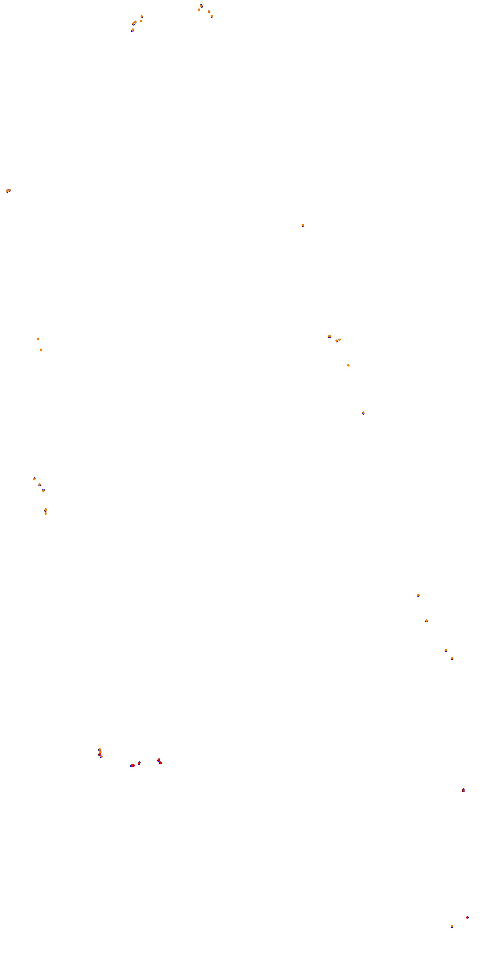 Circuit de la Sarthe (Le Mans) Night collisions