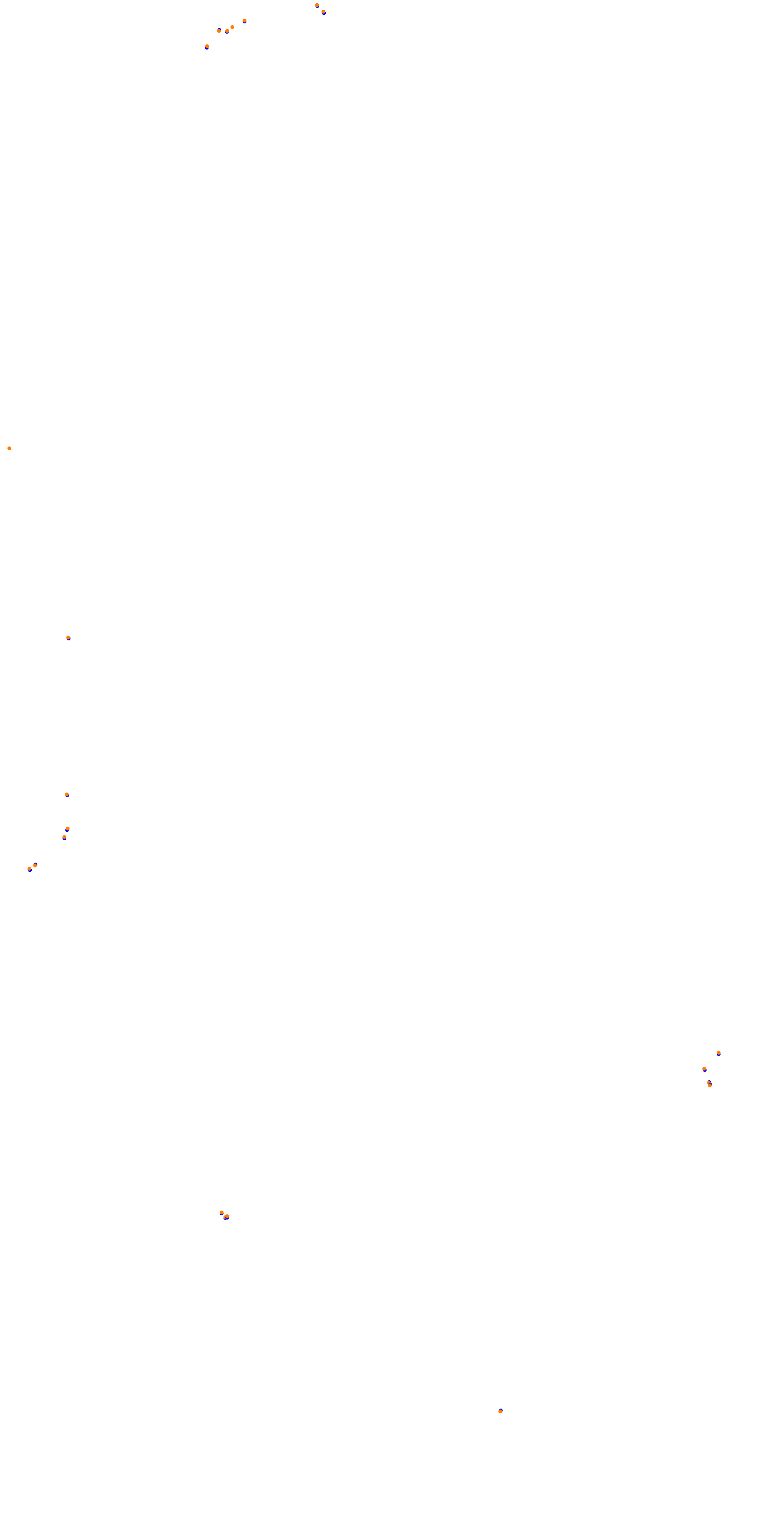 Circuit de la Sarthe (Le Mans) Night collisions