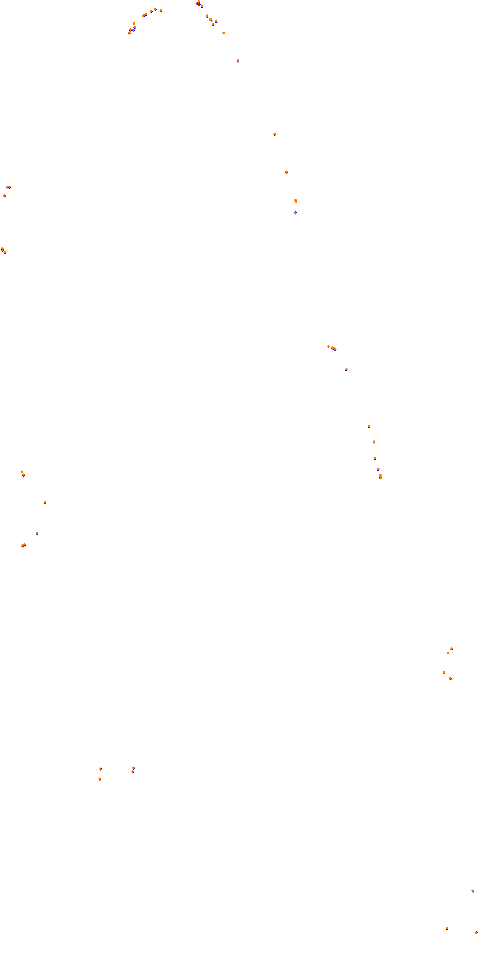 Circuit de la Sarthe (Le Mans) Night collisions