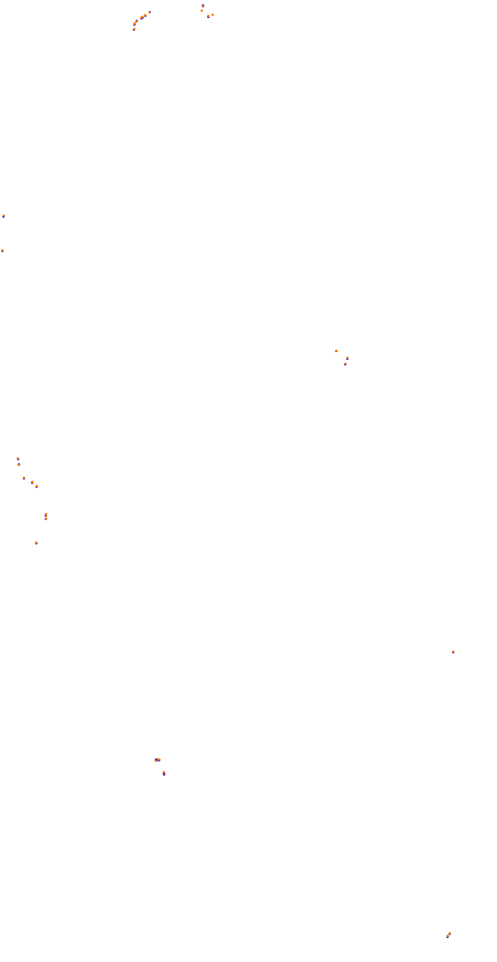 Circuit de la Sarthe (Le Mans) Night collisions