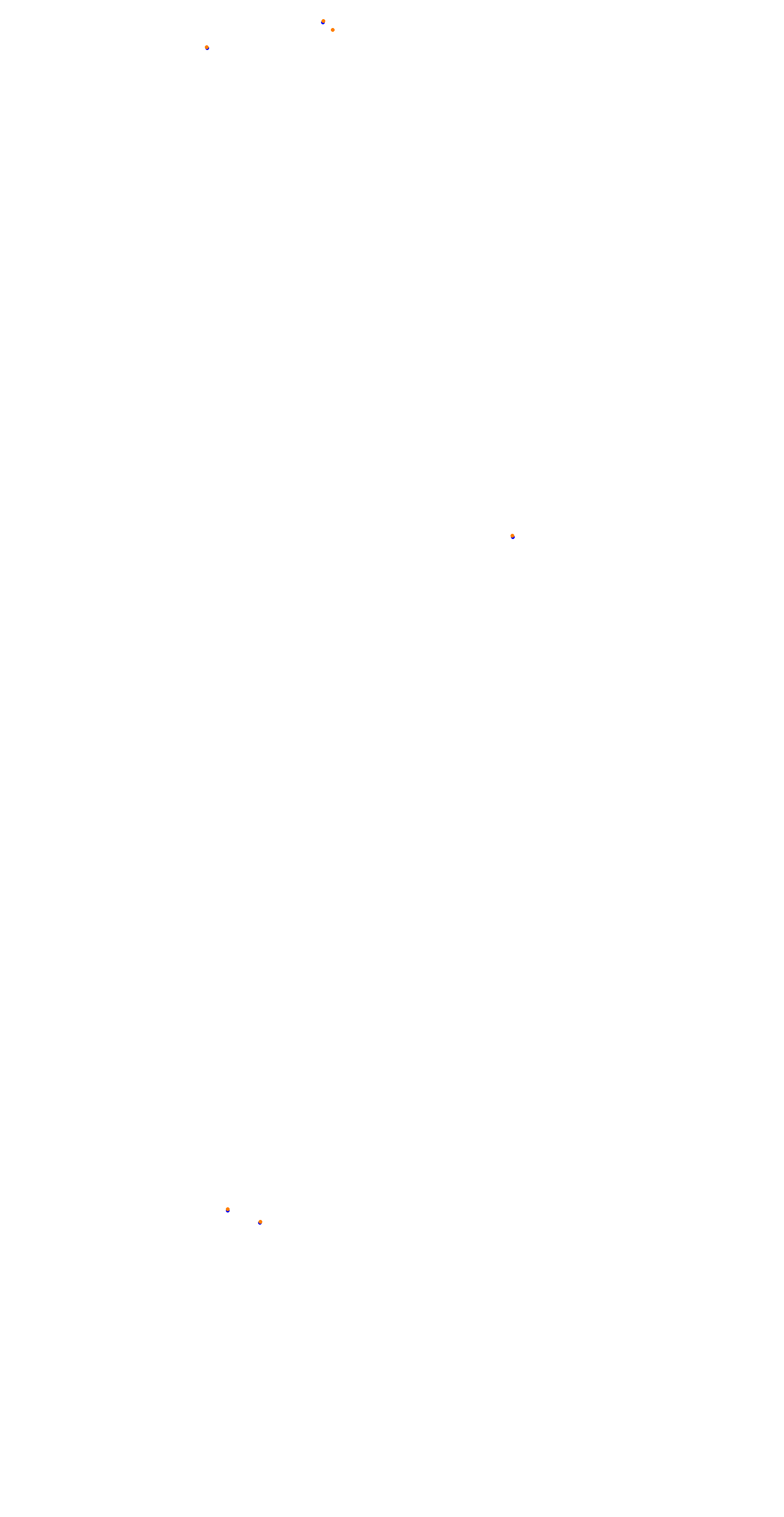 Circuit de la Sarthe (Le Mans) Night collisions